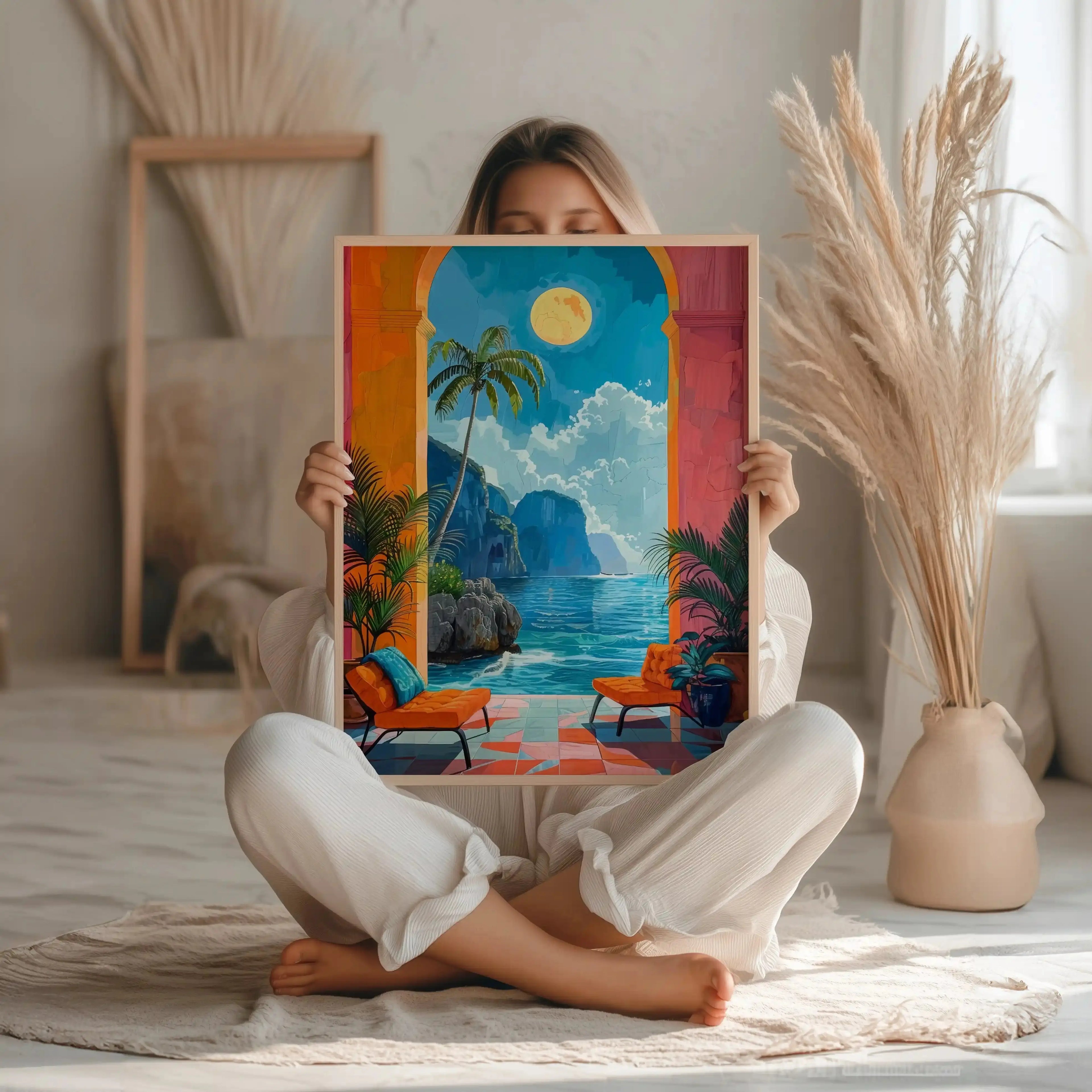 Tableau Moderne – Terrasse au Soleil Kivura Shop