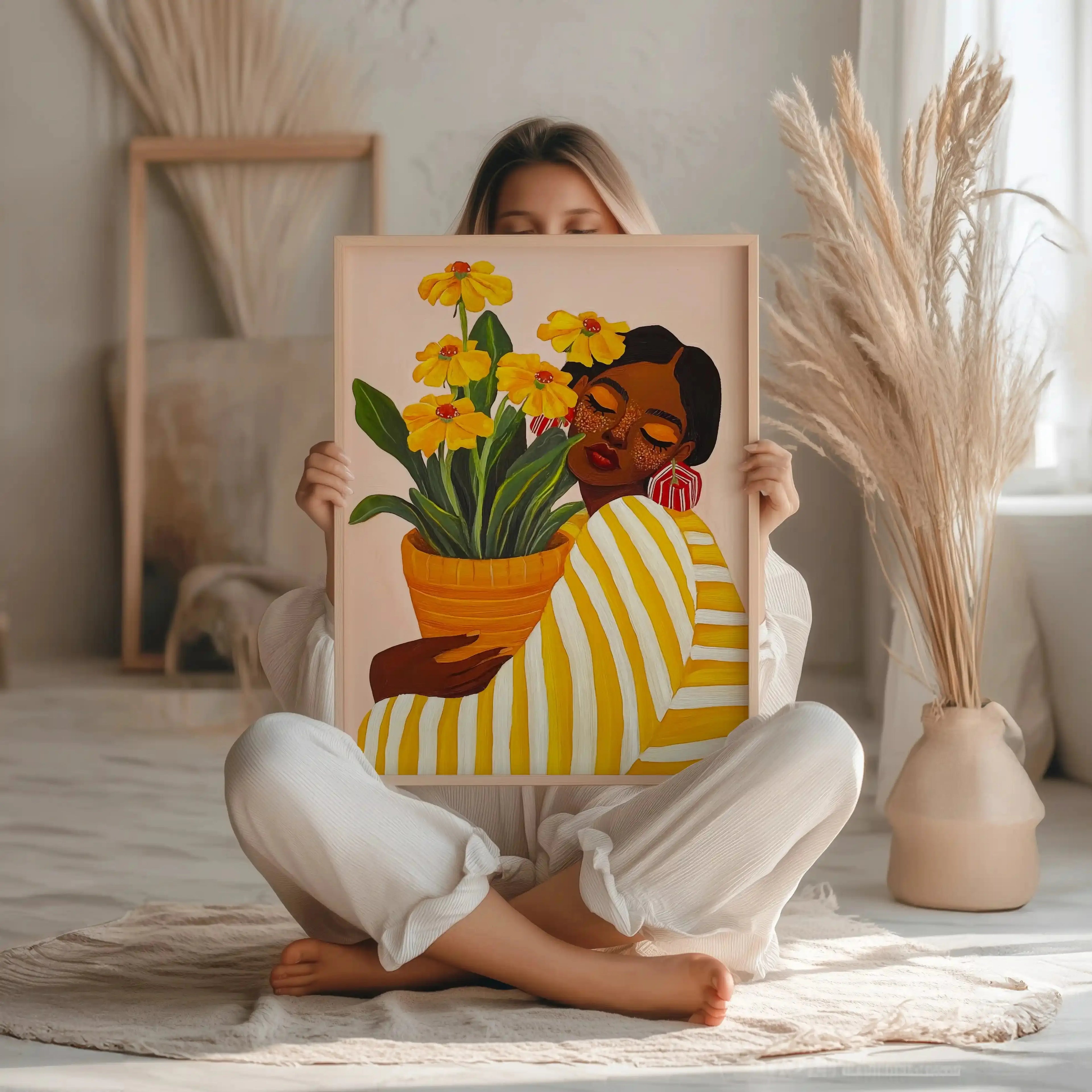 Tableau Moderne – Art mural coloré – Fleur d’Aube Kivura Shop