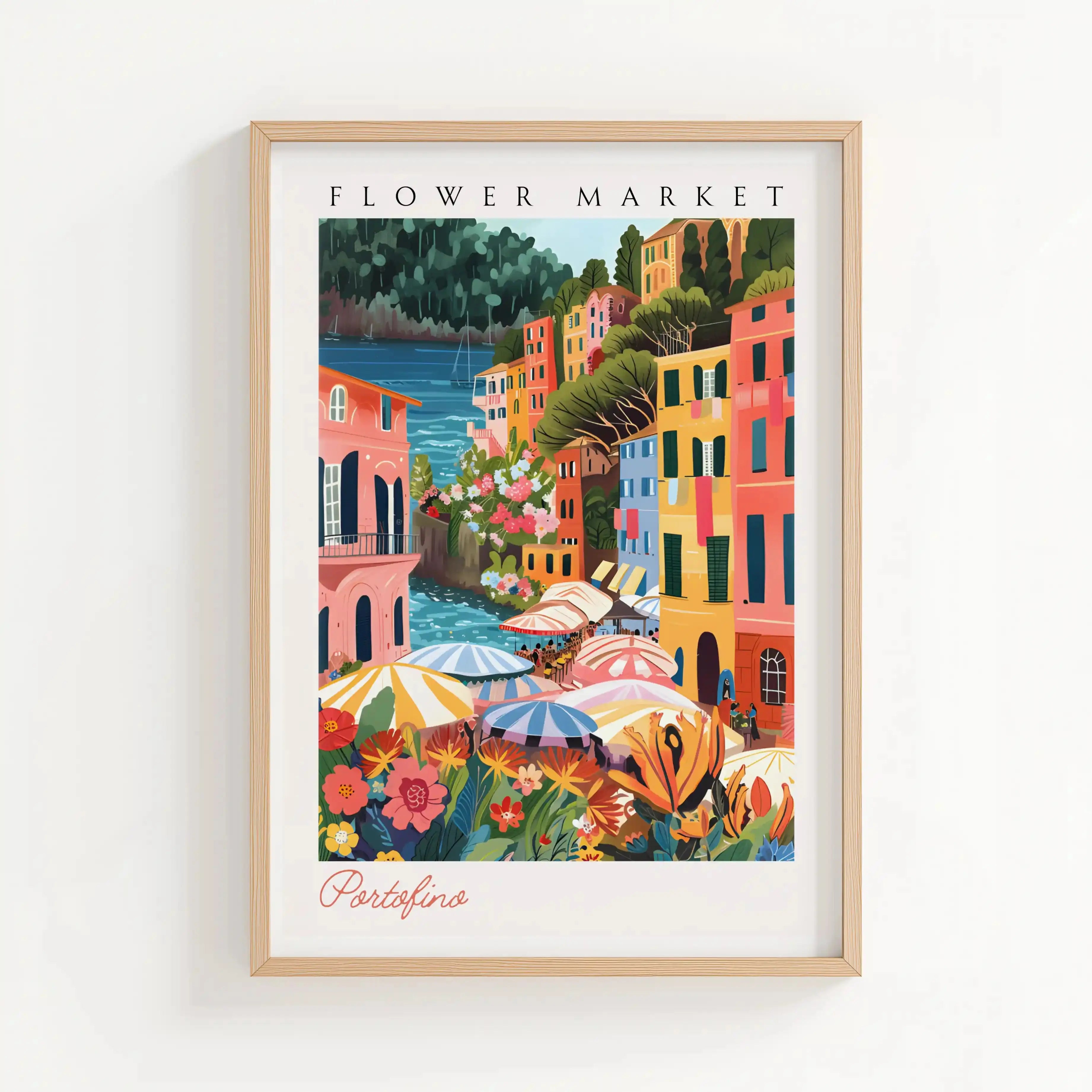 Tableau Décoration Murale - Portofino – Flower Market Kivura Shop