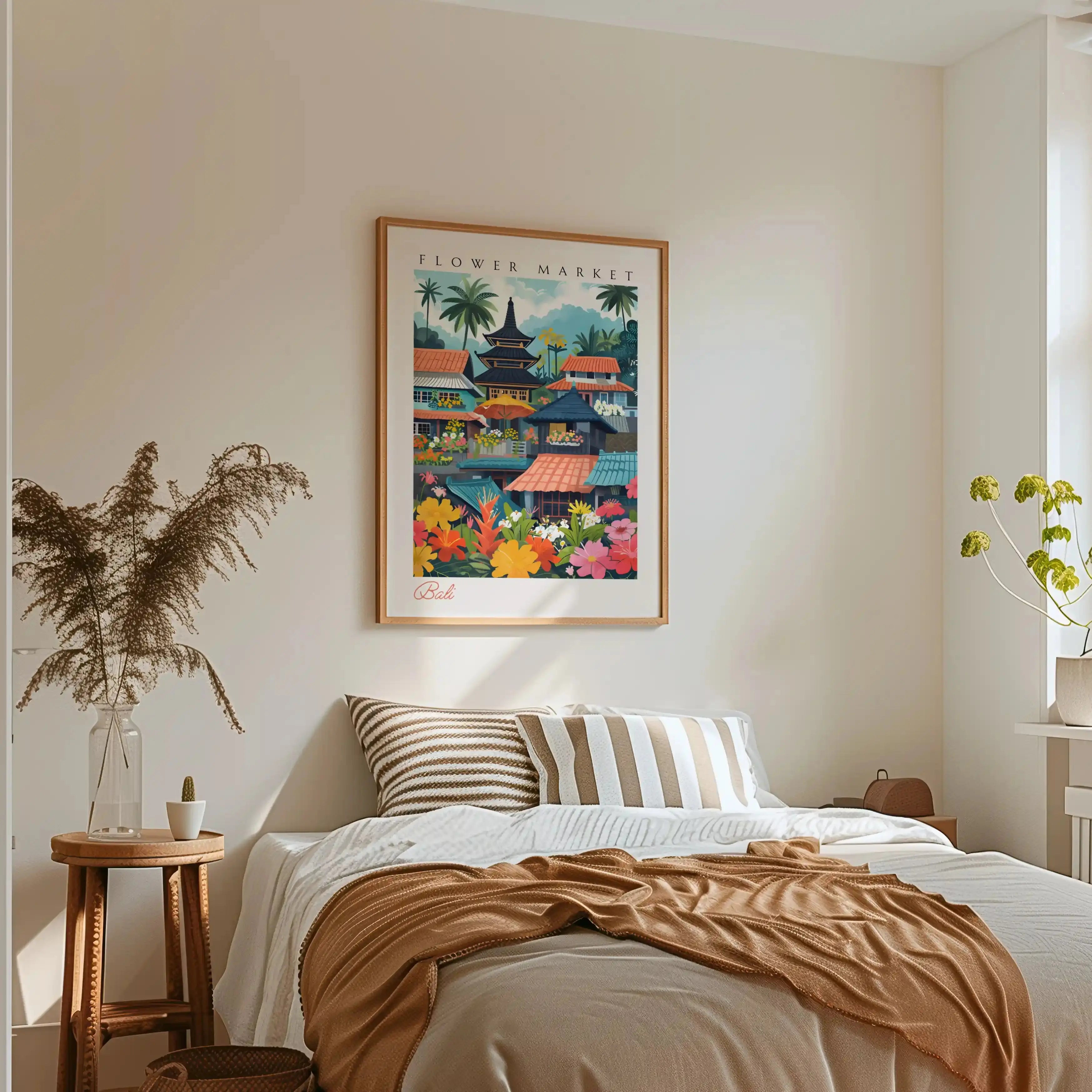 Tableau Décoration Murale - Bali – Flower Market Kivura Shop
