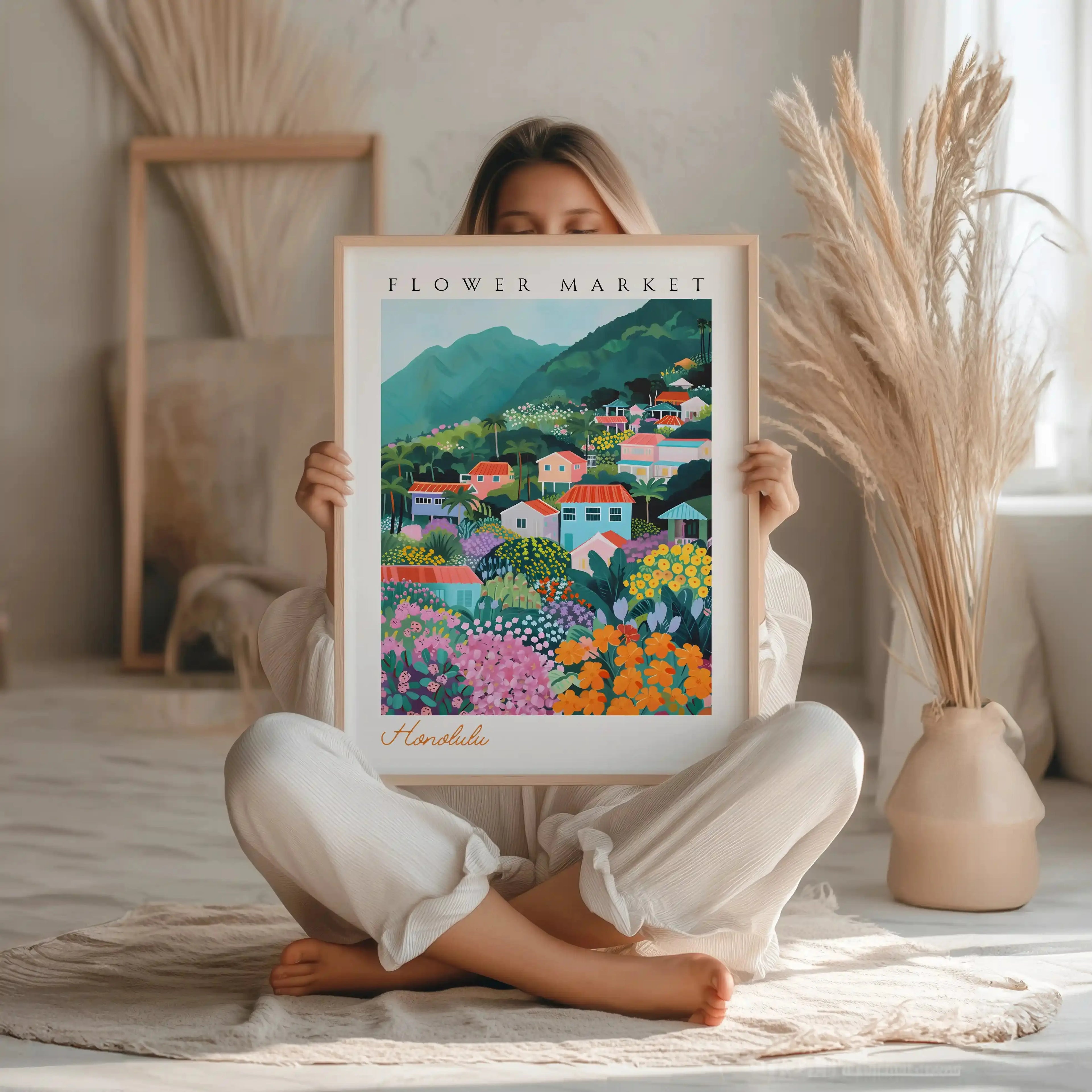 Tableau Décoration Murale - Honolulu – Flower Market Kivura Shop