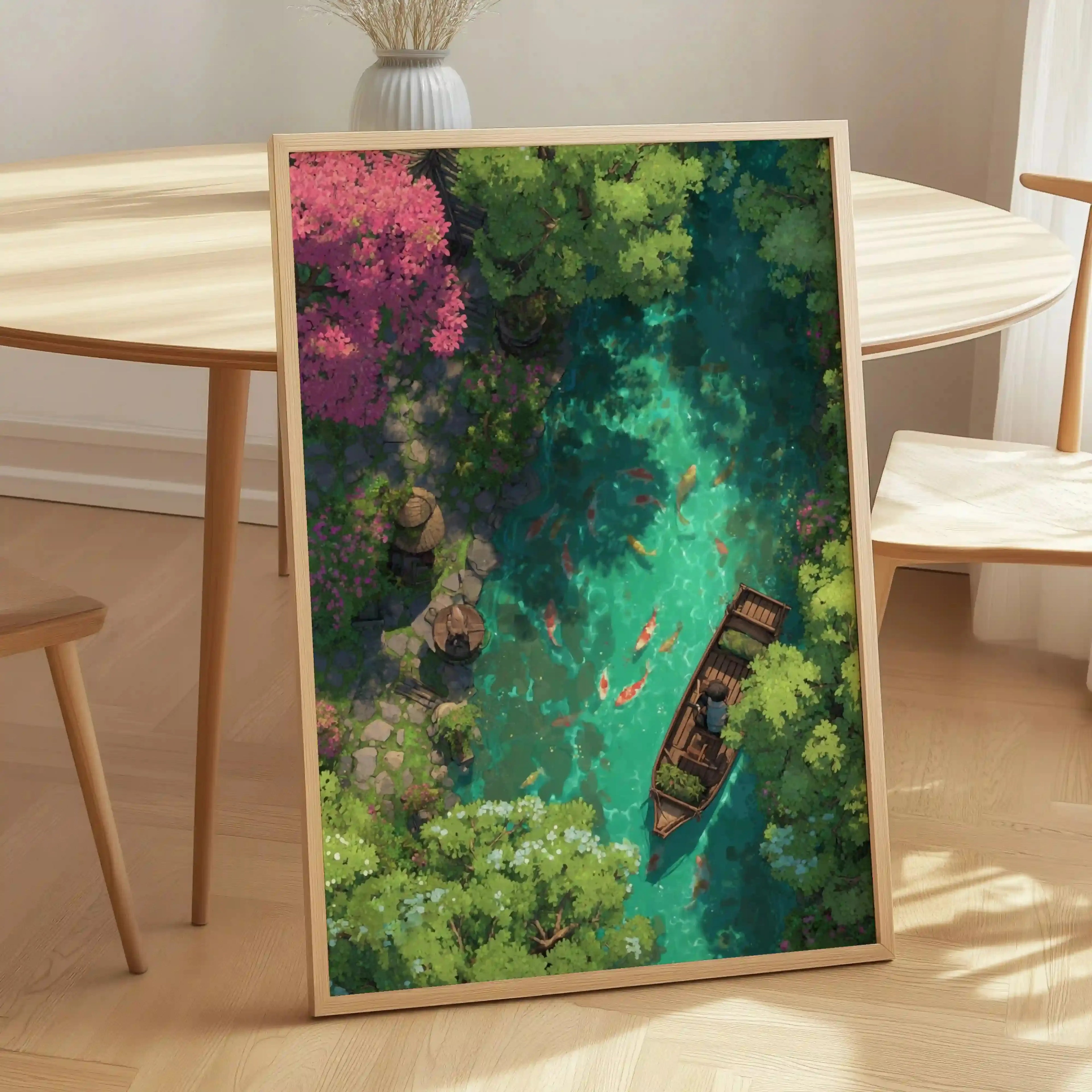 Tableau Tropical – Lagune Émeraude et Nature Luxuriante