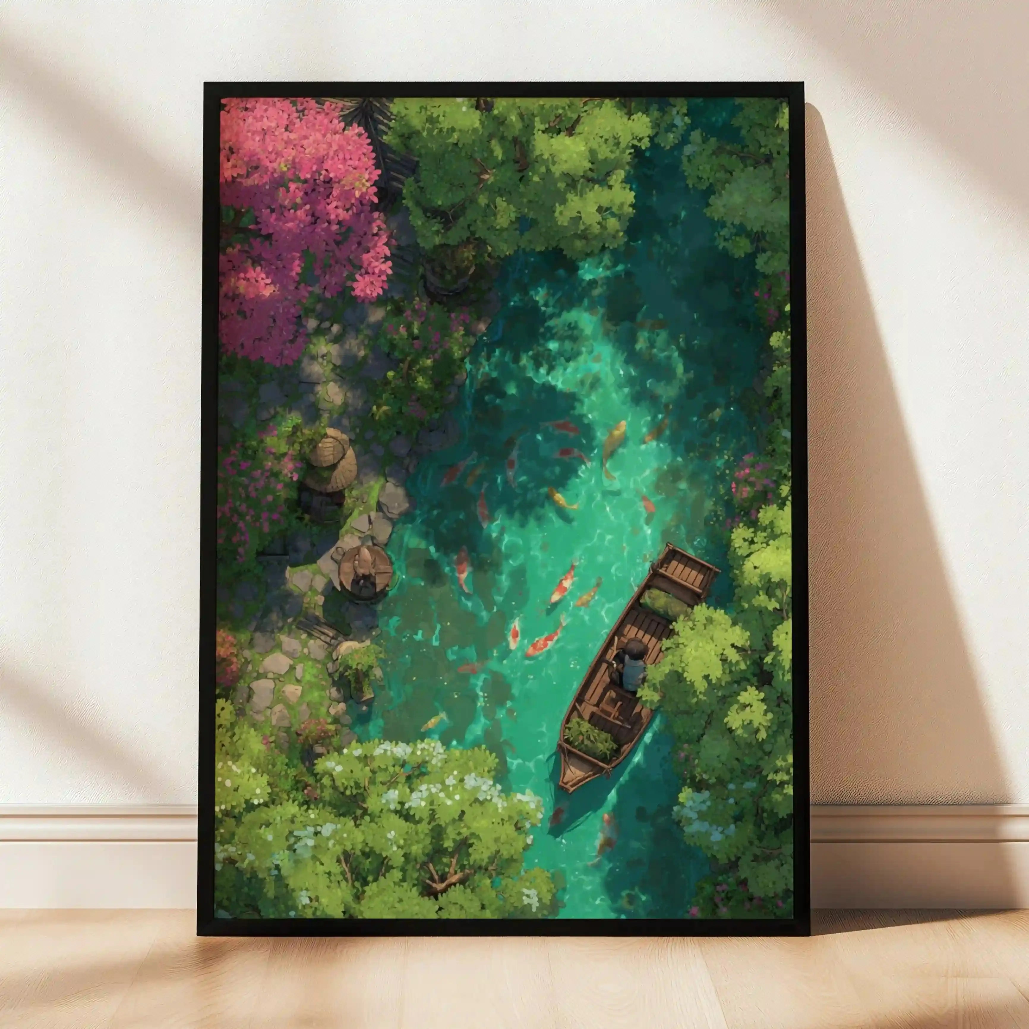 Tableau Tropical – Lagune Émeraude et Nature Luxuriante