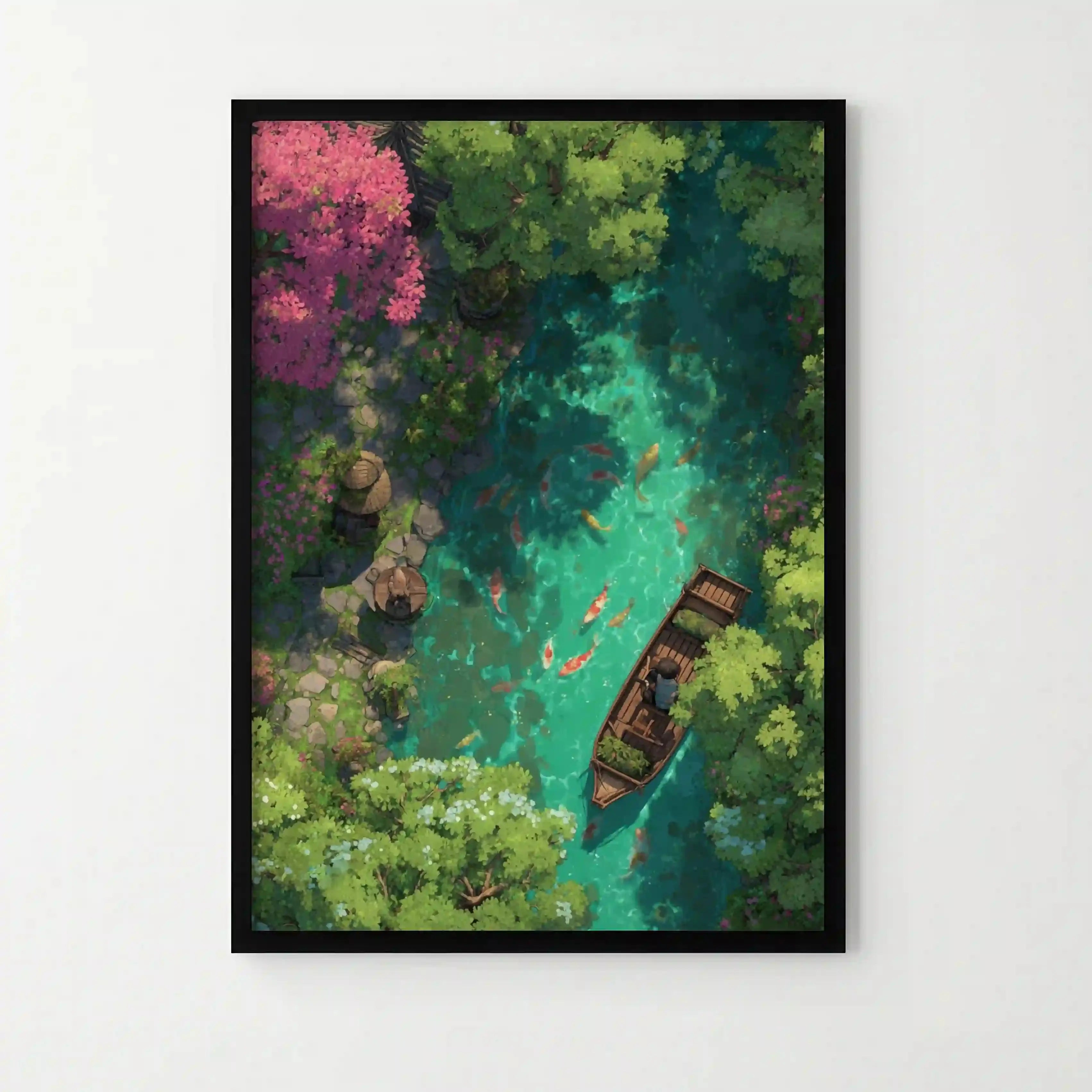 Tableau Tropical – Lagune Émeraude et Nature Luxuriante