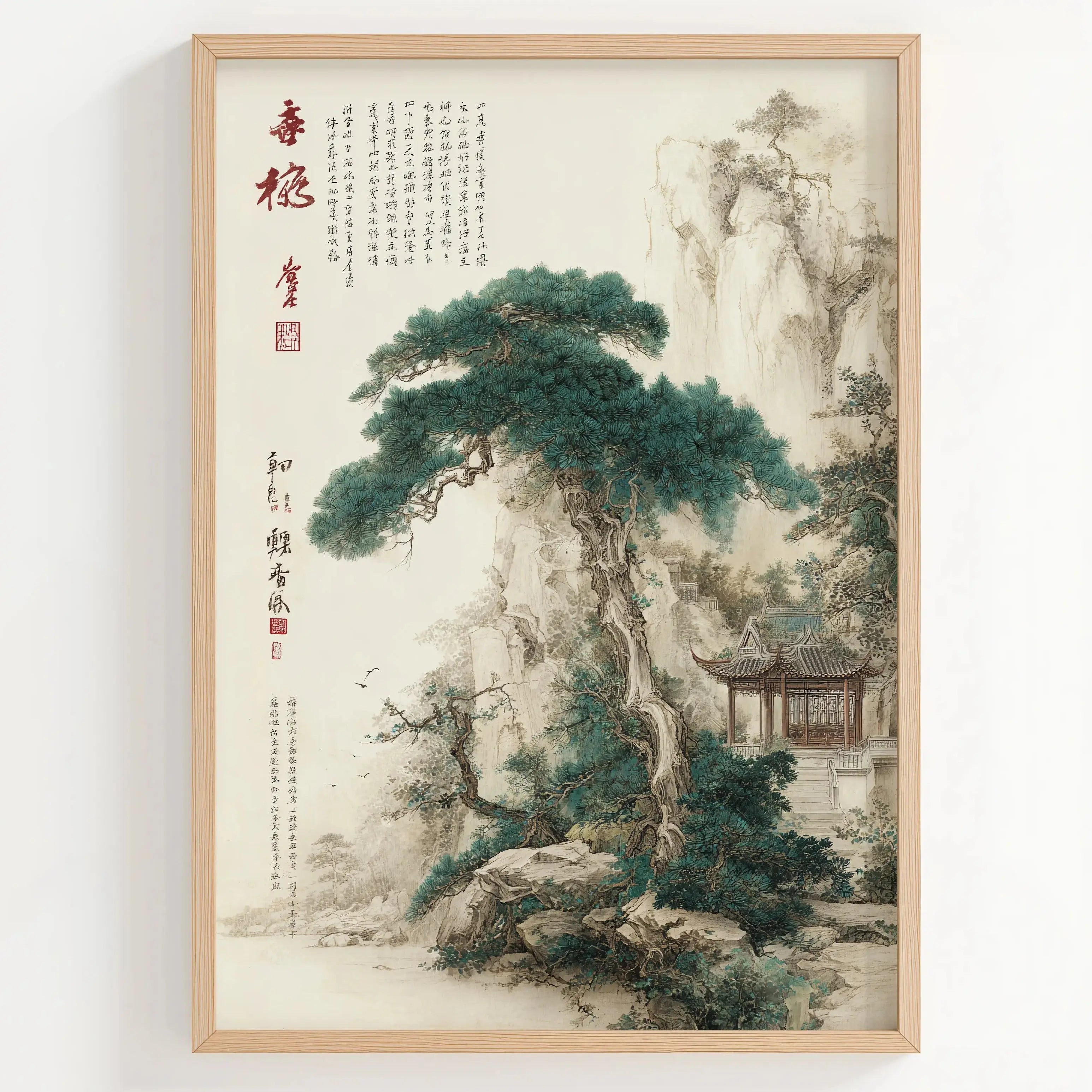 Tableau Décoration Murale – Montagnes d’Asie – Sérénité Orientale Kivura Shop