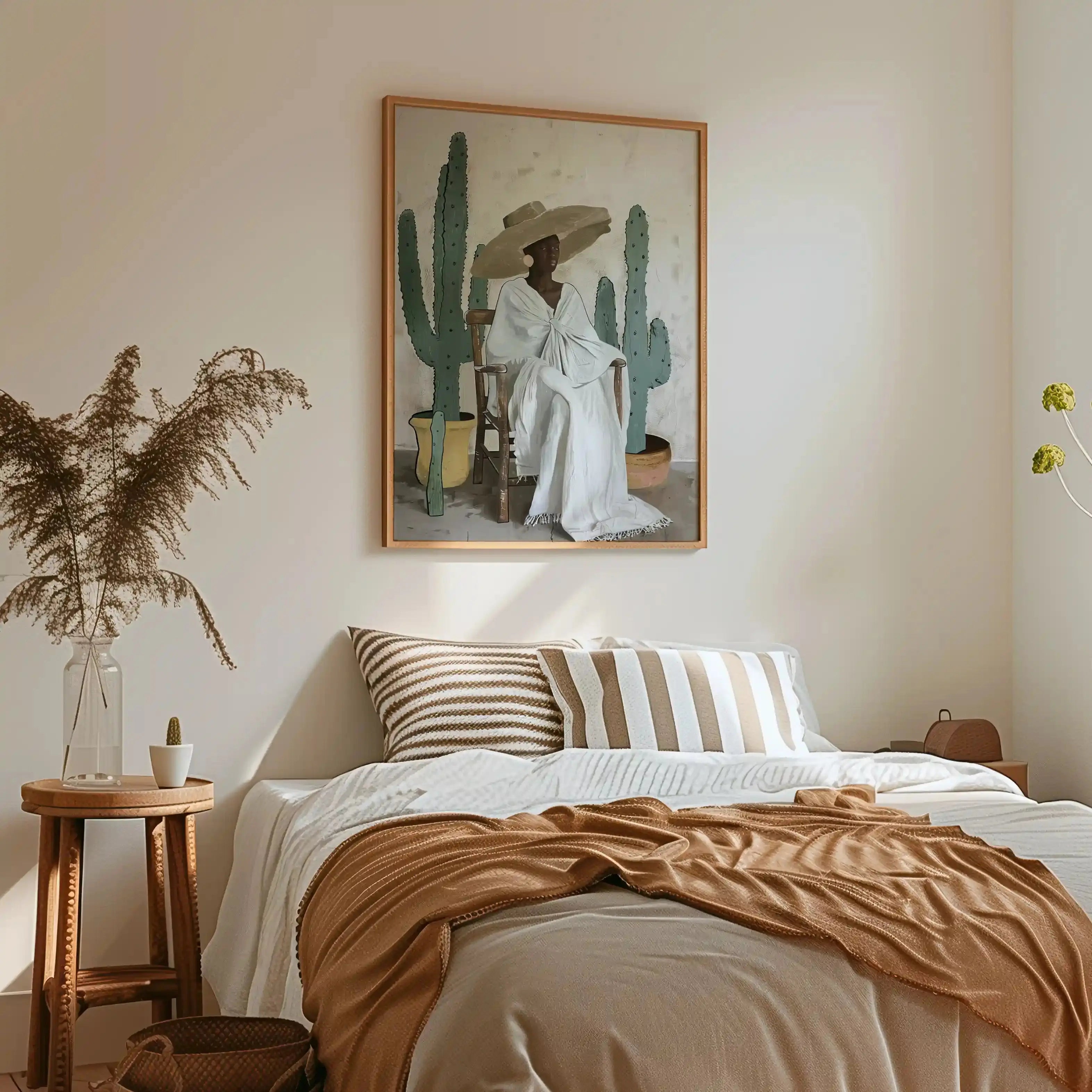 Tableau Avery Quinn Cactus -  La Dame du Désert Kivura Shop