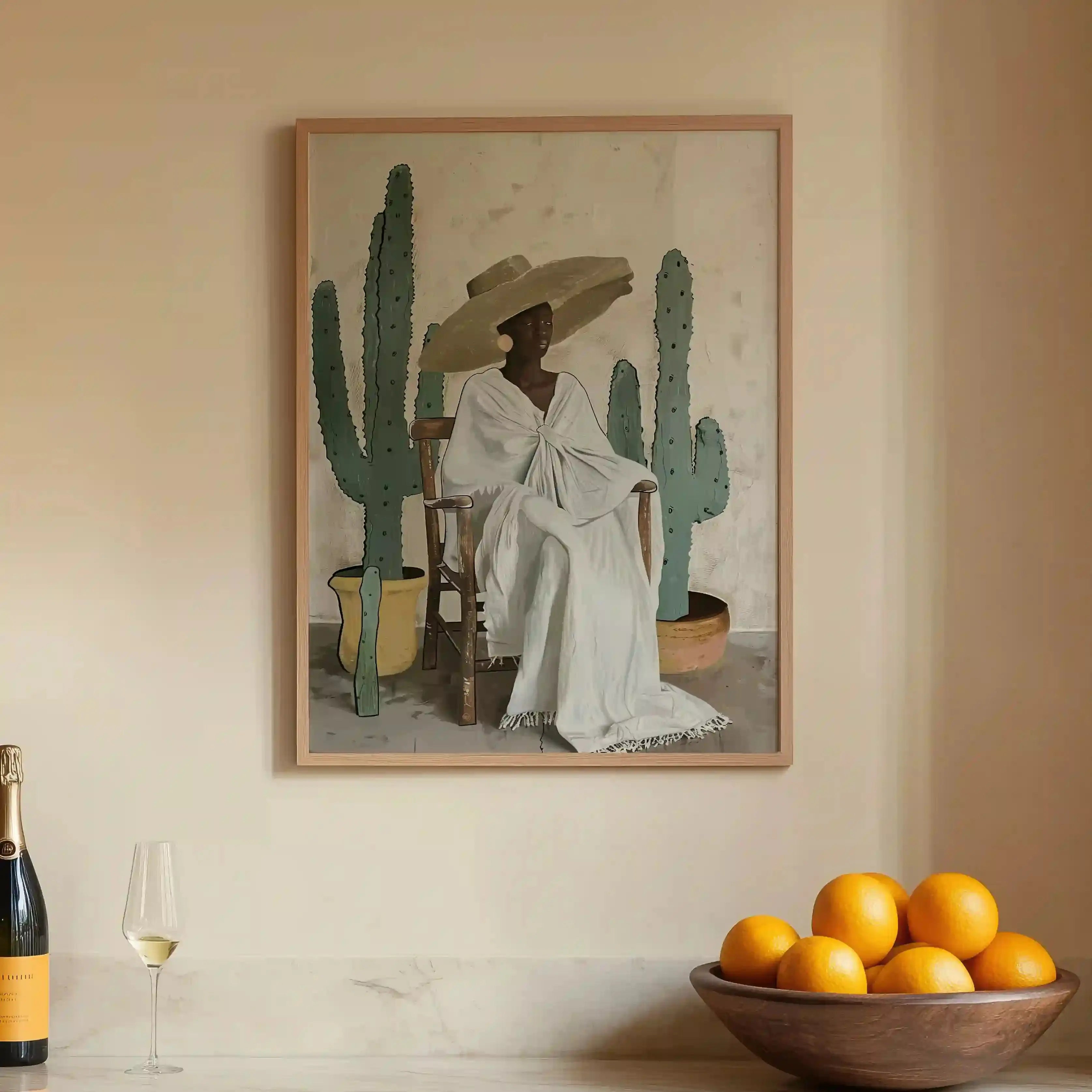 Tableau Avery Quinn Cactus -  La Dame du Désert