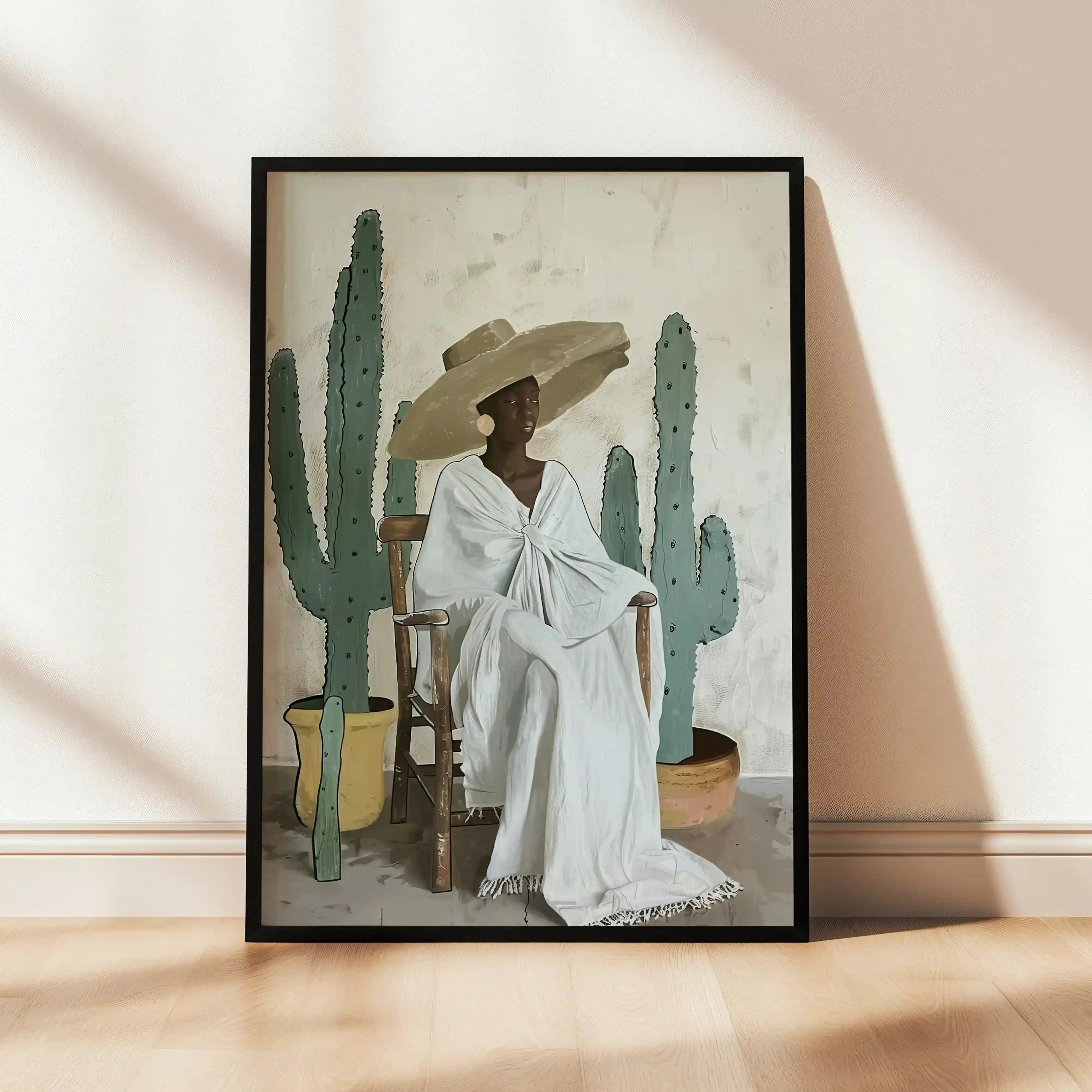 Tableau Avery Quinn Cactus -  La Dame du Désert