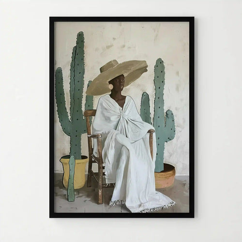 Tableau Avery Quinn Cactus -  La Dame du Désert