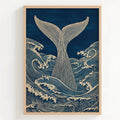Tableau Décoration Murale – La Queue de Baleine – Esprit Marin Japonais Kivura Shop