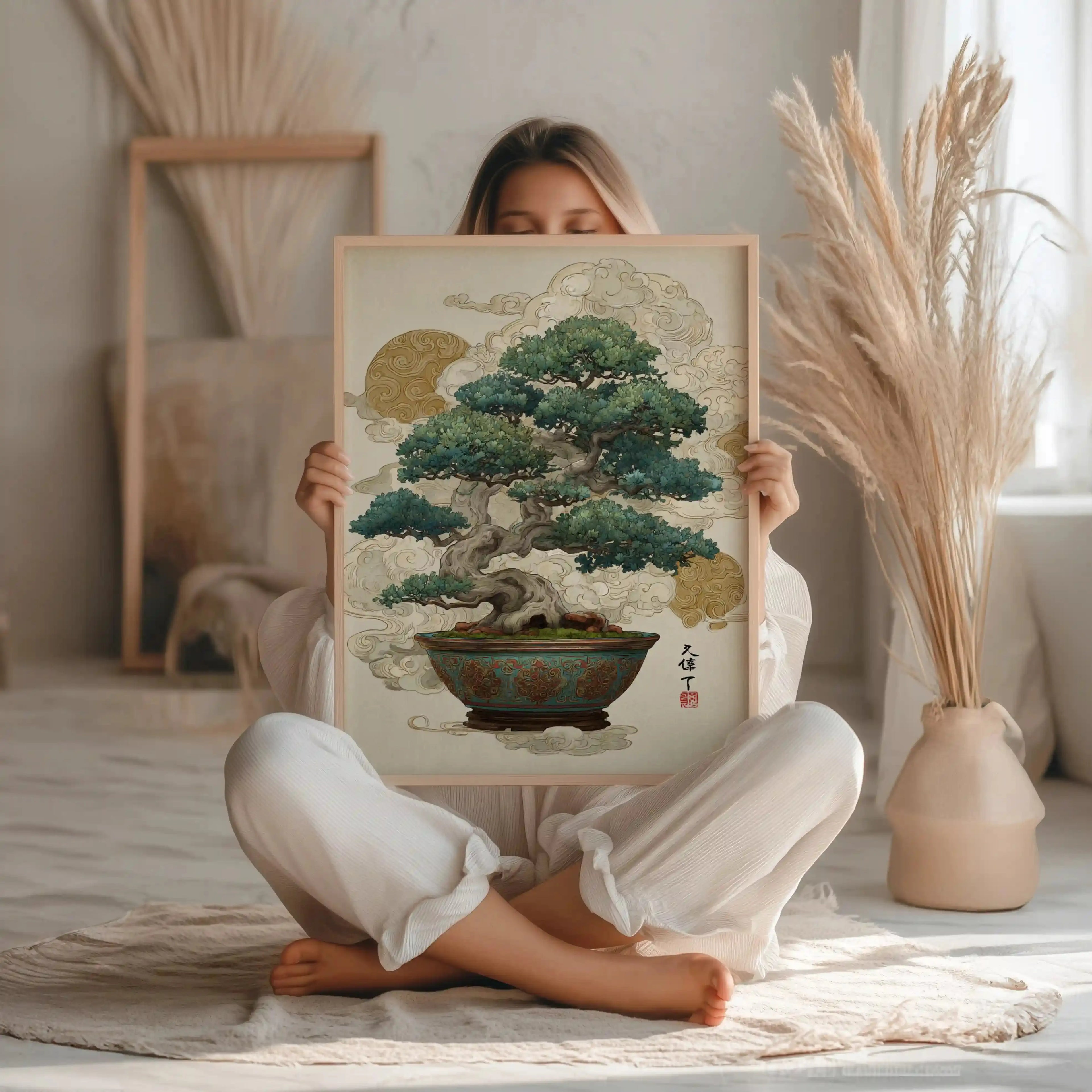 Tableau Japonais – Bonsaï Céleste – L’Arbre des Nuages Kivura Shop