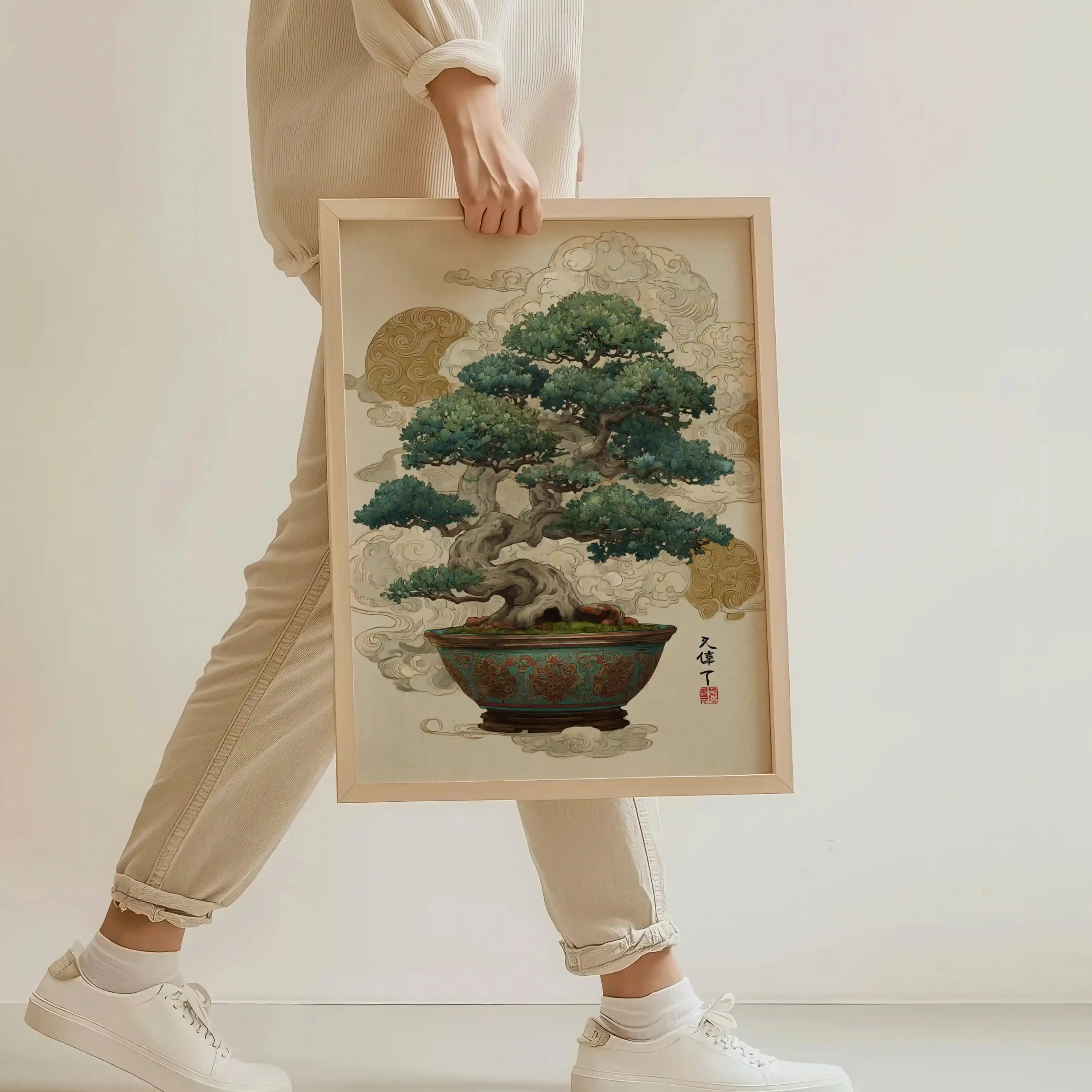 Tableau Japonais – Bonsaï Céleste – L’Arbre des Nuages Kivura Shop