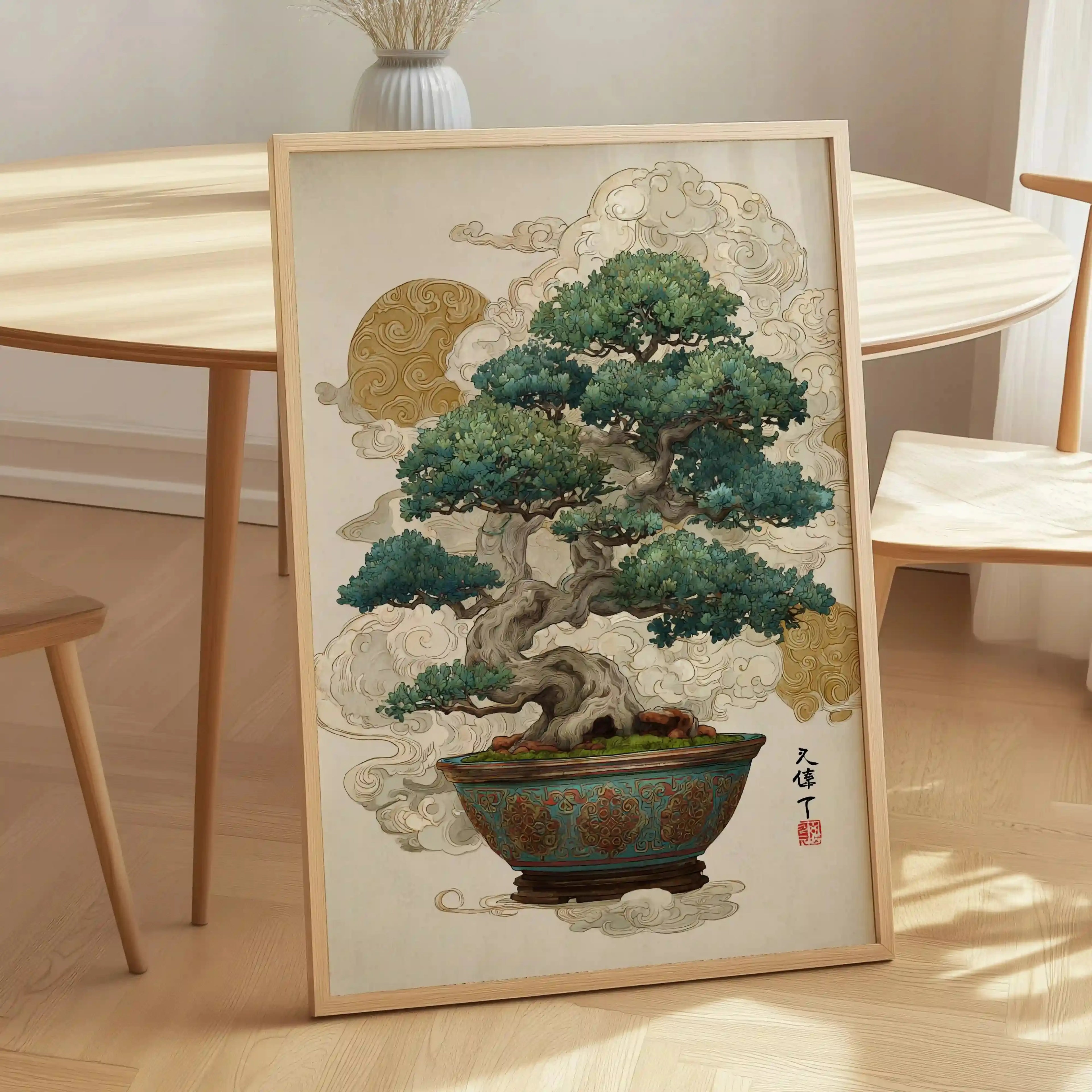 Tableau Japonais – Bonsaï Céleste – L’Arbre des Nuages Kivura Shop