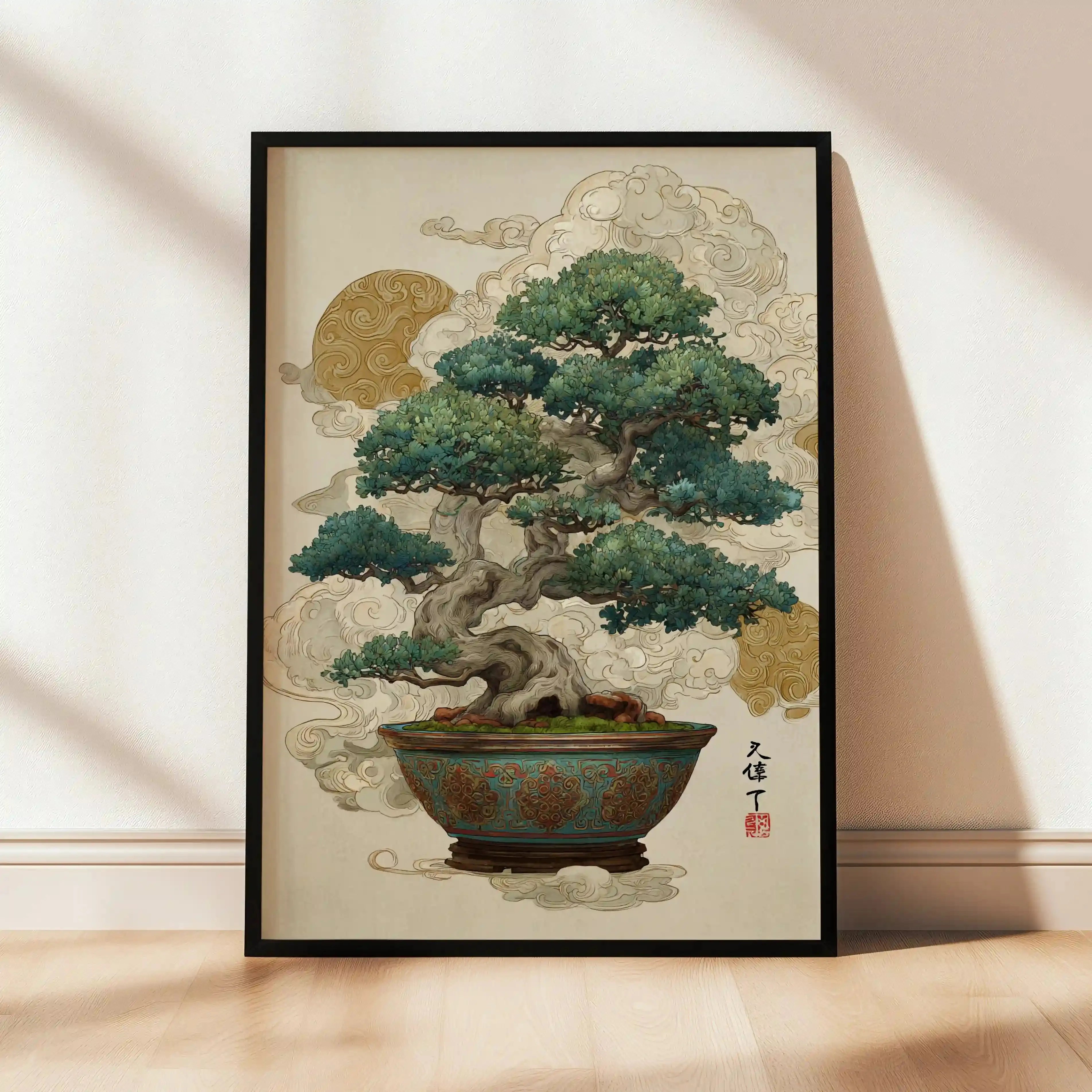 Tableau Japonais – Bonsaï Céleste – L’Arbre des Nuages Kivura Shop