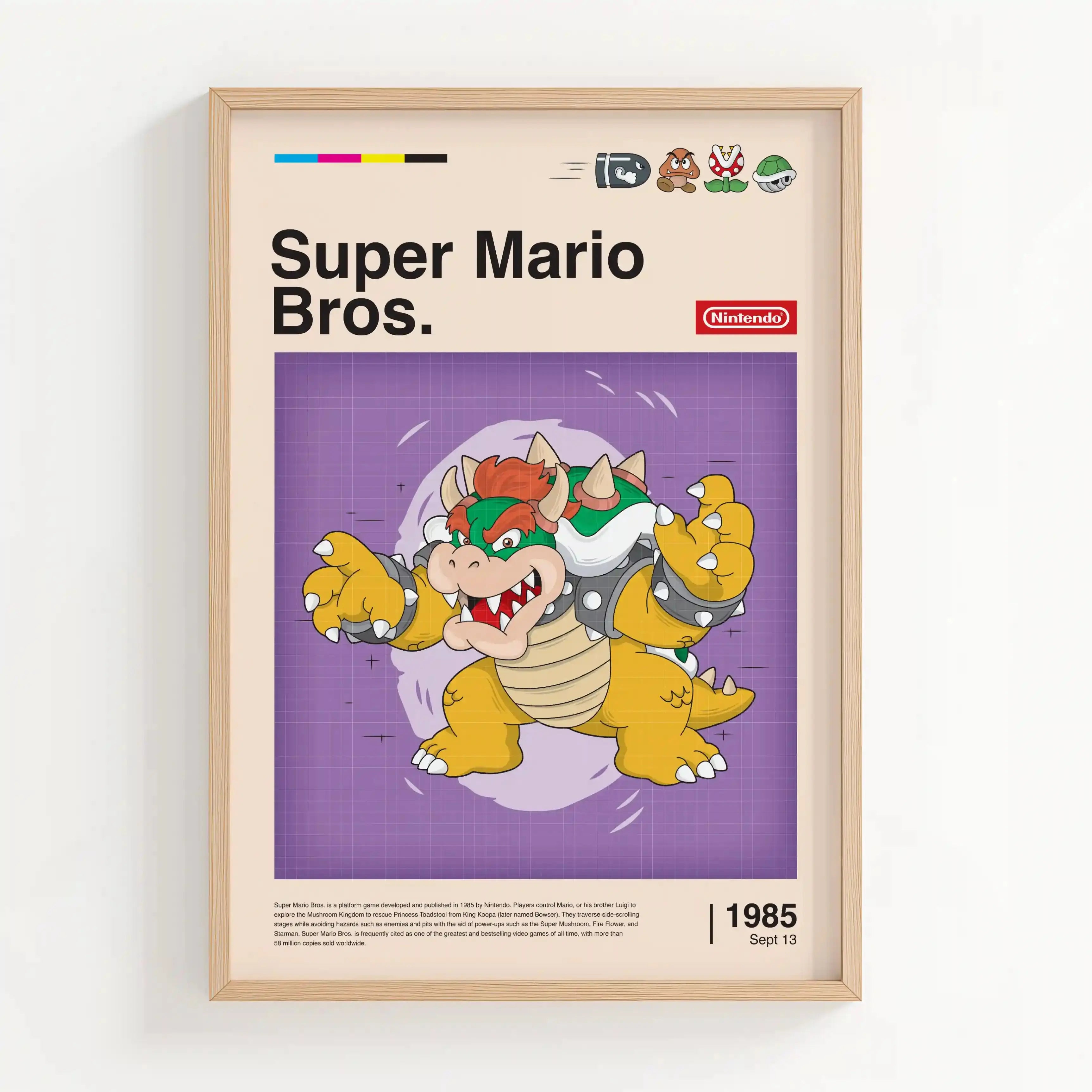 Tableau Decoration - Bowser  - Le Seigneur de la Forteresse Kivura Shop