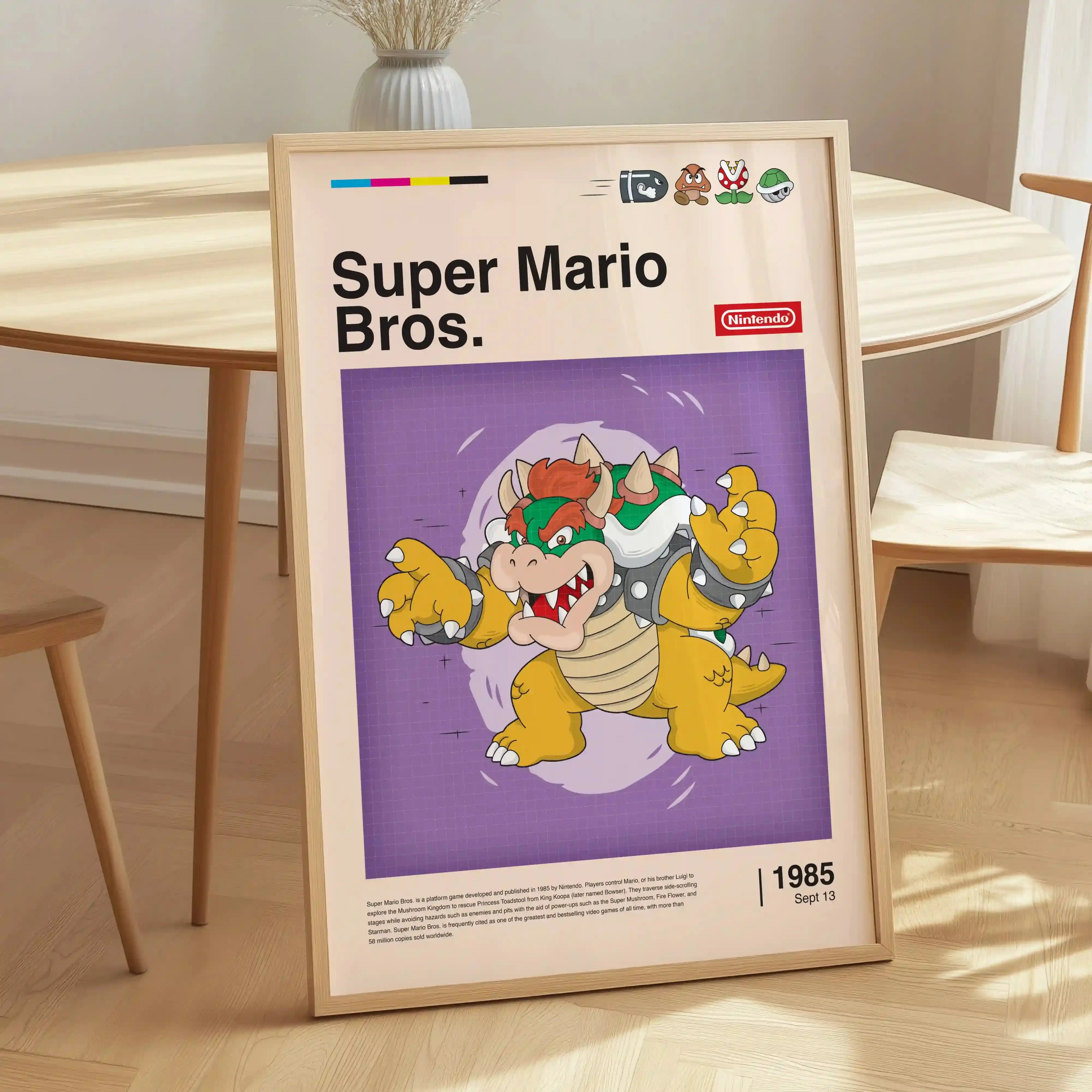 Tableau Decoration - Bowser  - Le Seigneur de la Forteresse