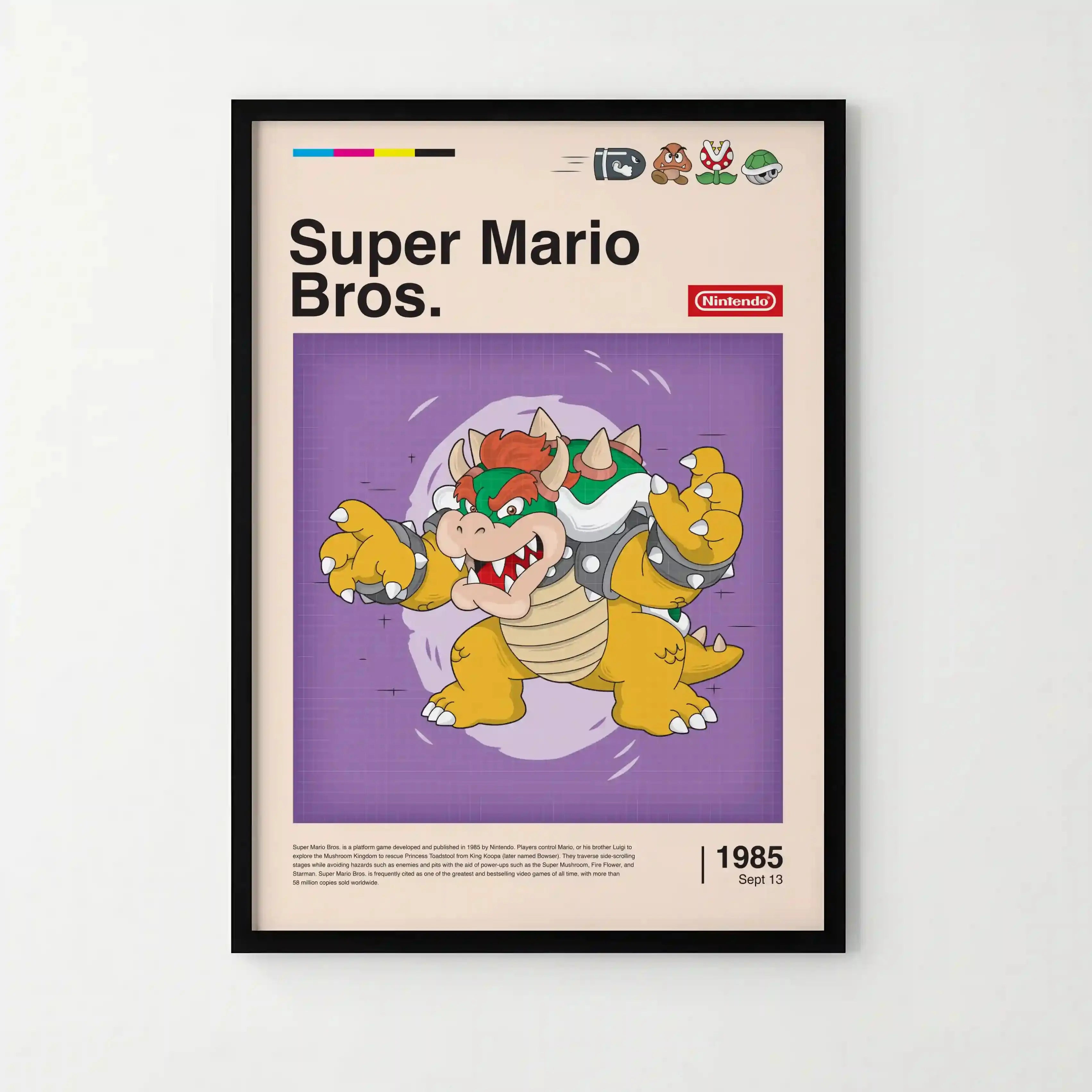 Tableau Decoration - Bowser  - Le Seigneur de la Forteresse