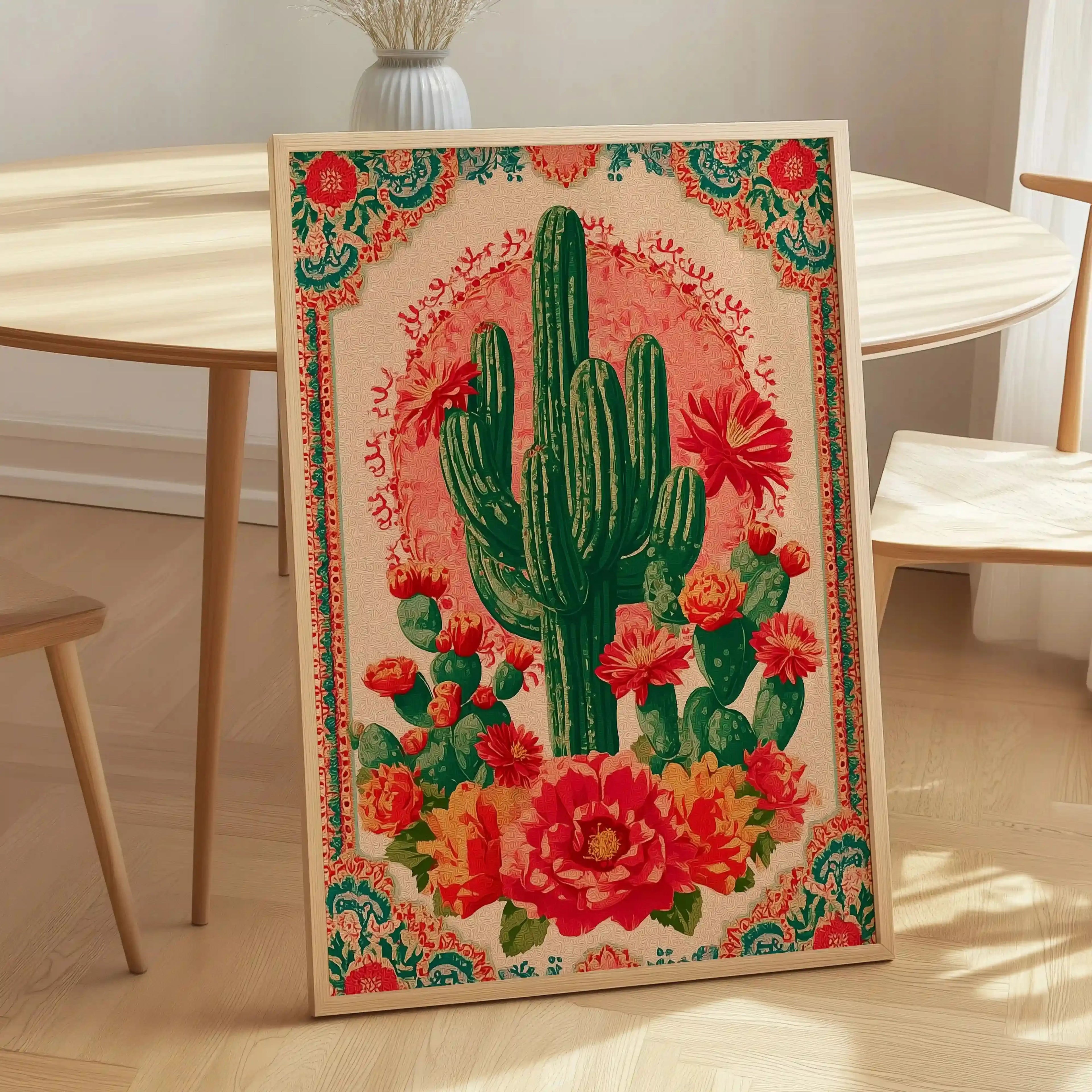 Tableau Décoration – Flor del Desierto – La Fleur de Résilience