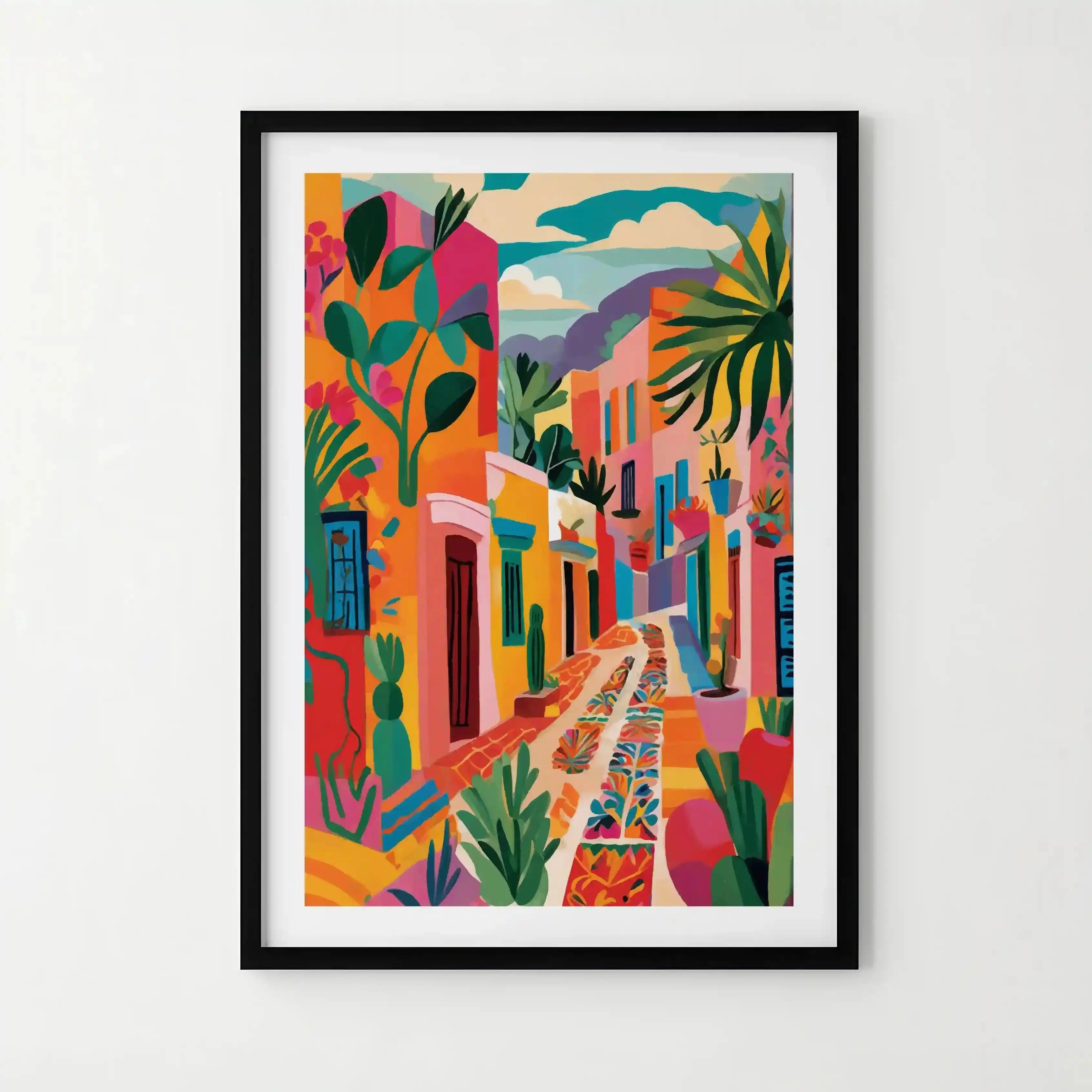 Tableau Décoration – Calle de la Luz – La Rue Baignée de Soleil