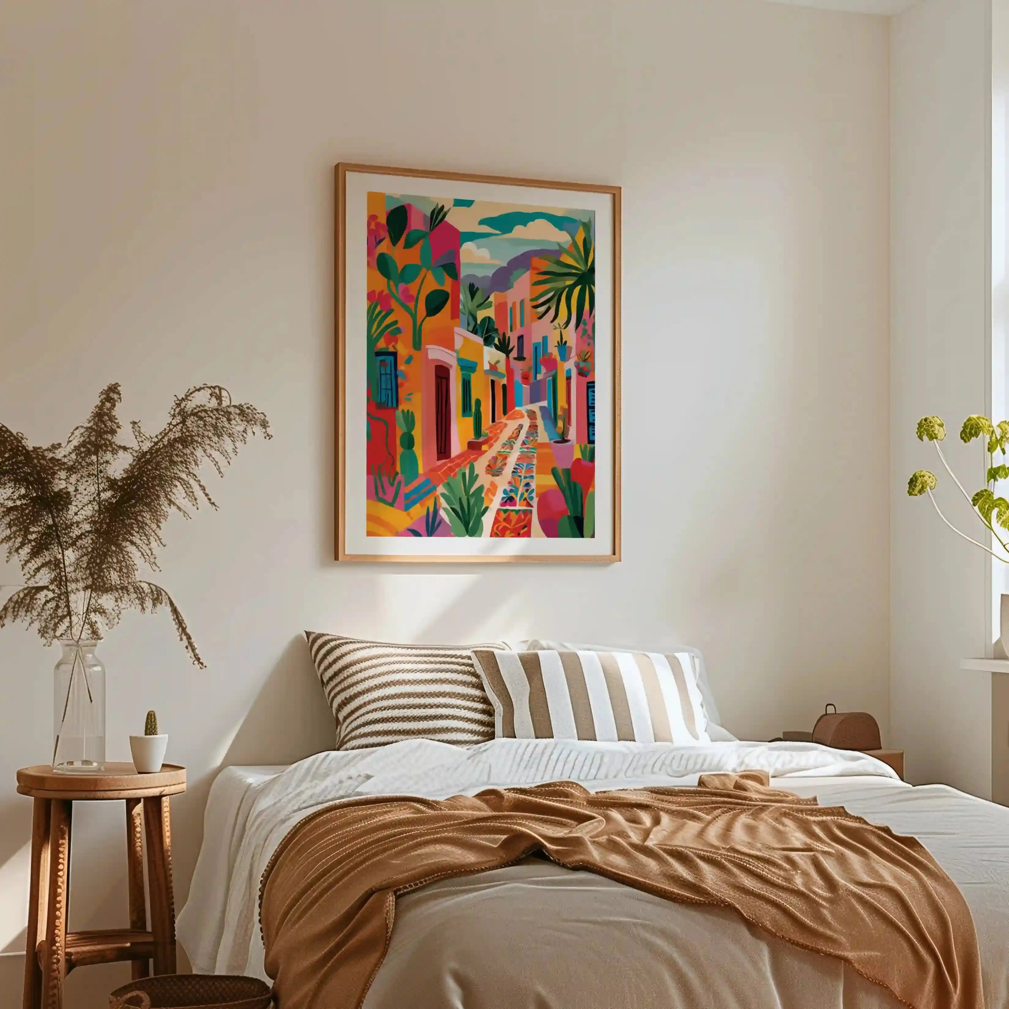 Tableau Décoration – Calle de la Luz – La Rue Baignée de Soleil