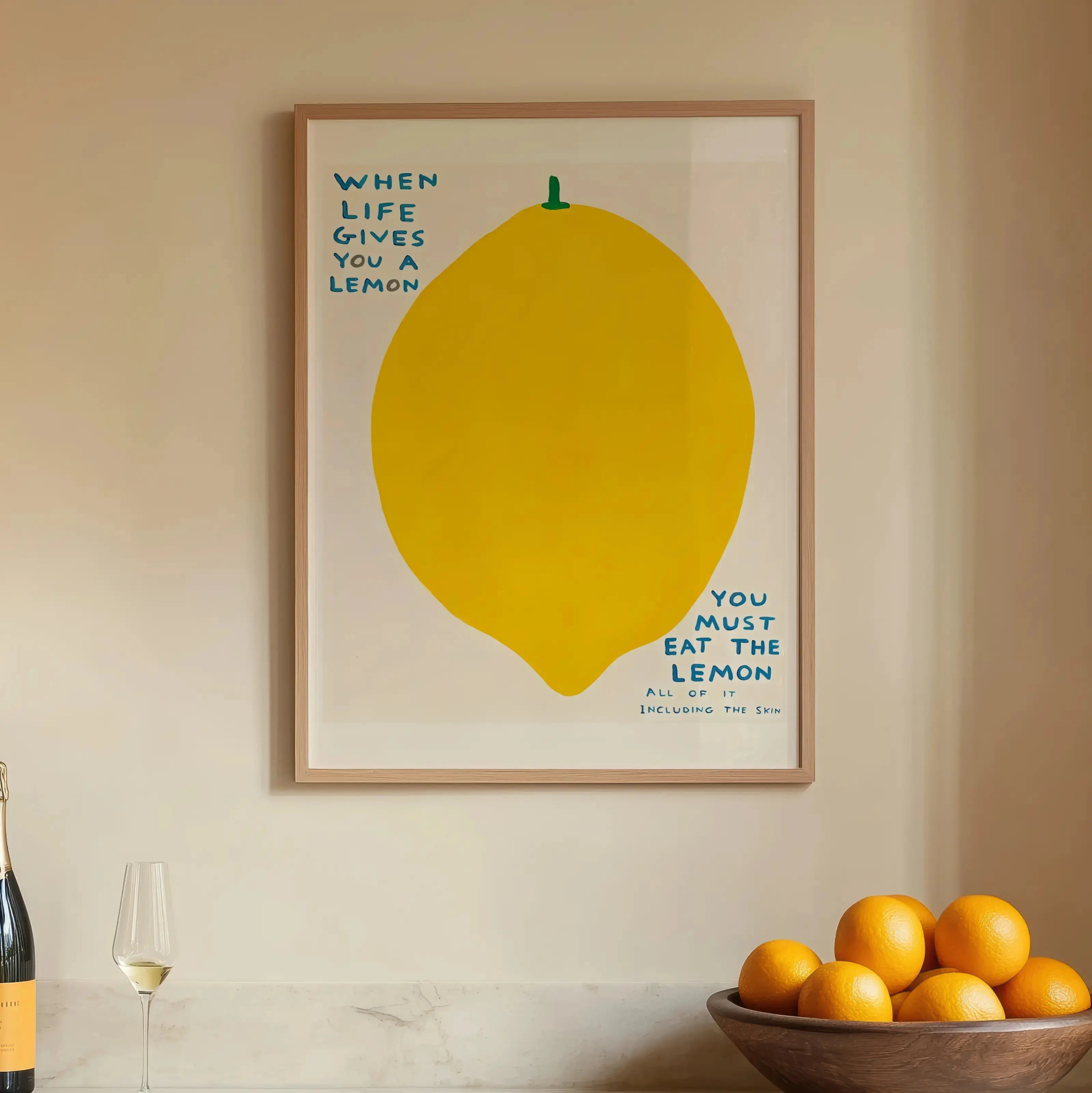 Tableau Décoration – Le Citron – Une Leçon de Vie