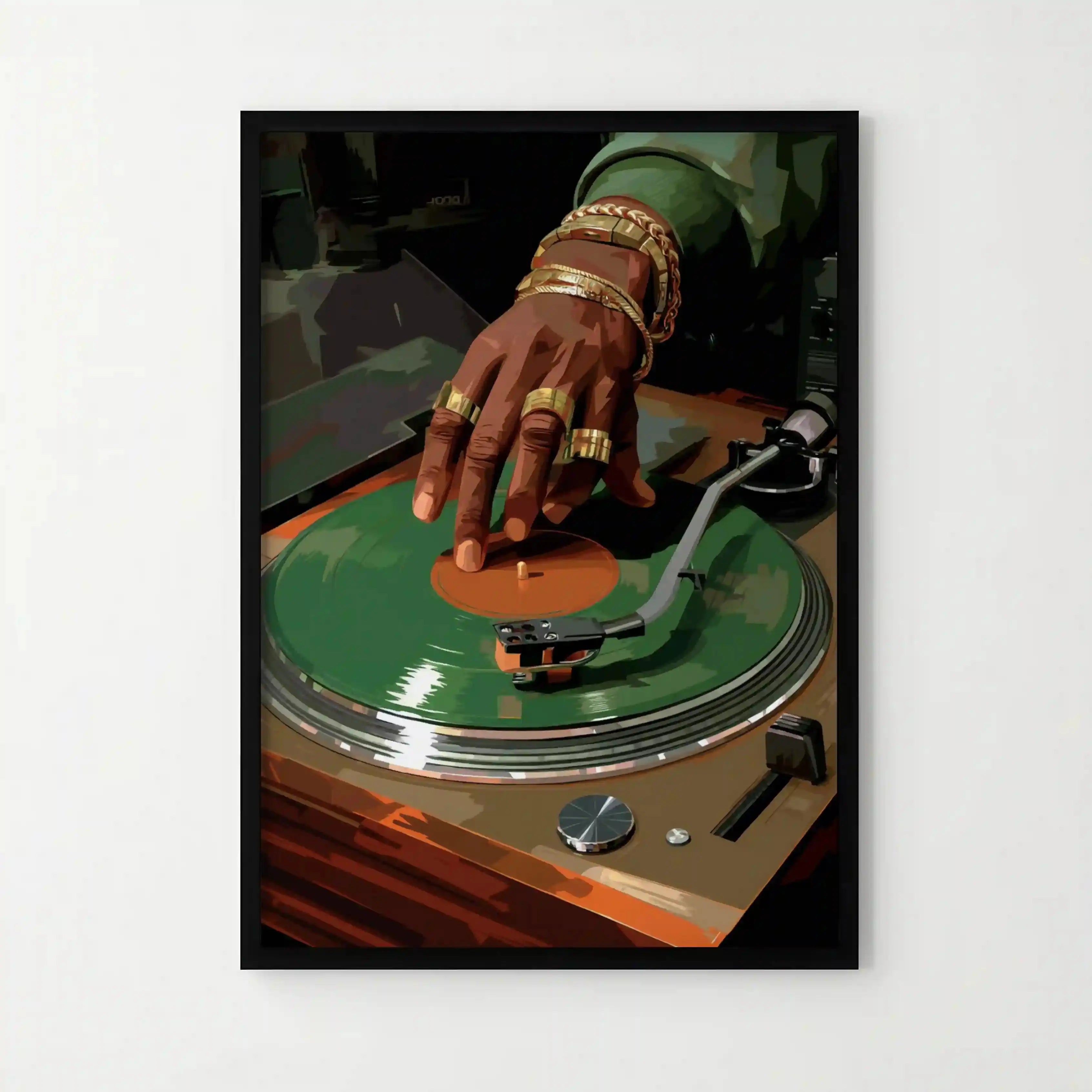 Tableau Décoration – Rituel du Vinyle – Le Geste du Groove