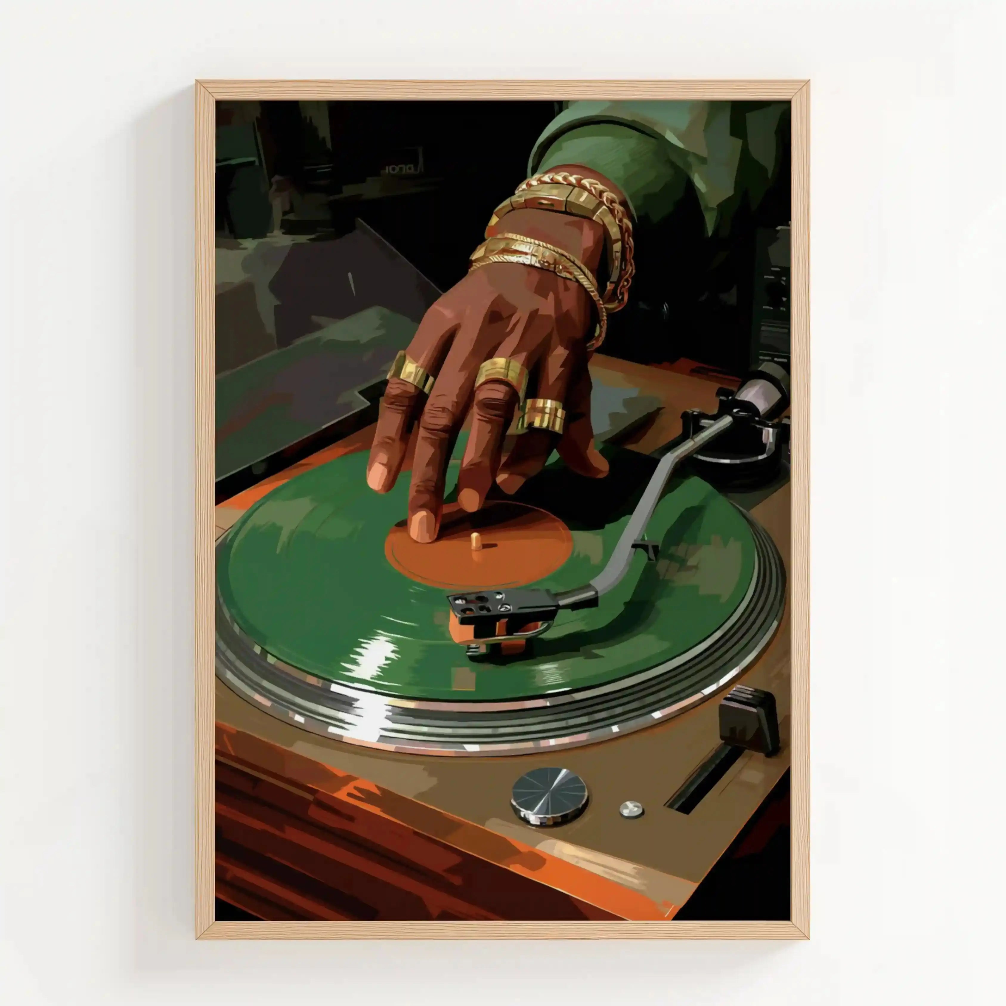 Tableau Décoration – Rituel du Vinyle – Le Geste du Groove