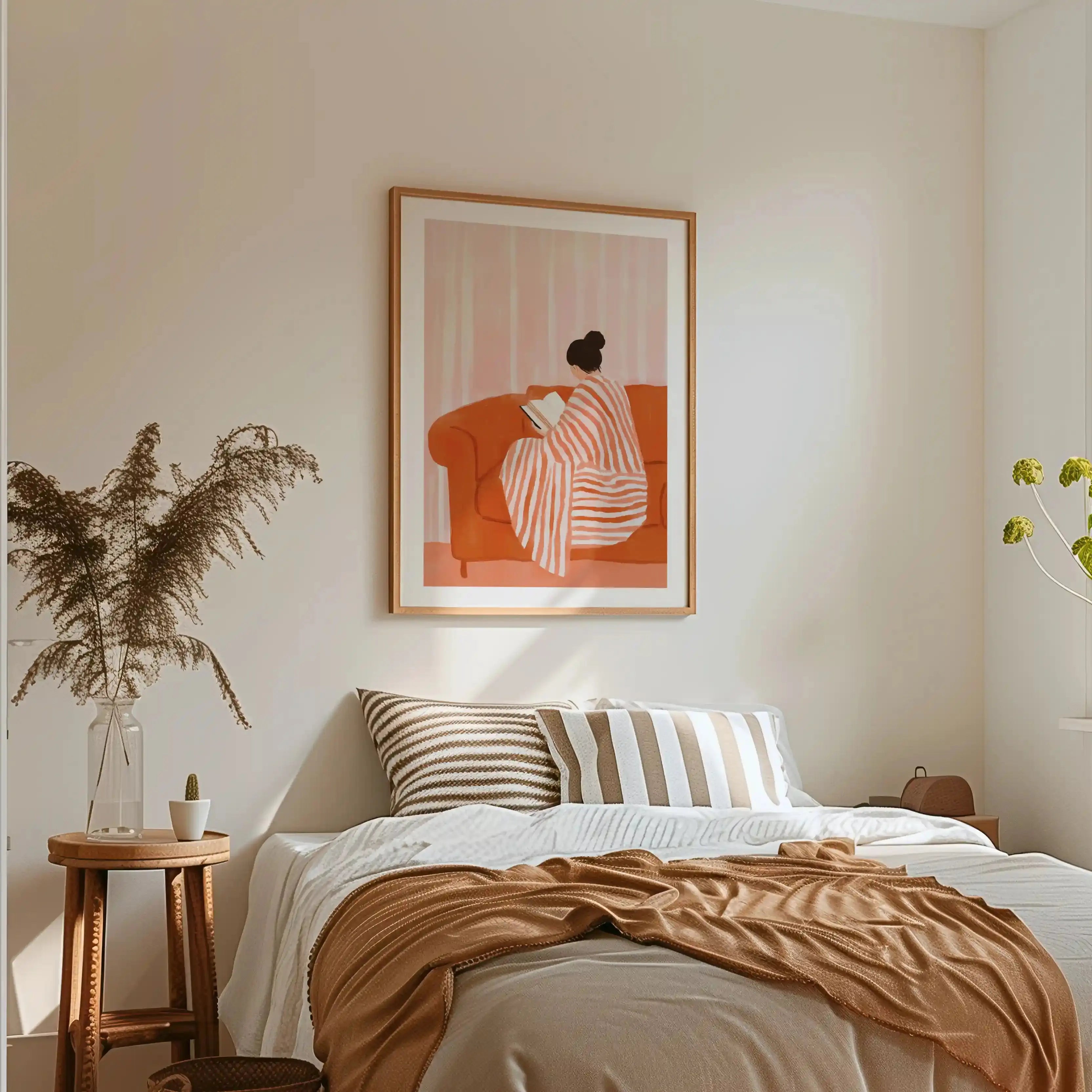 Tableau Décoration – Lecture du Soir – Le Refuge Intérieur