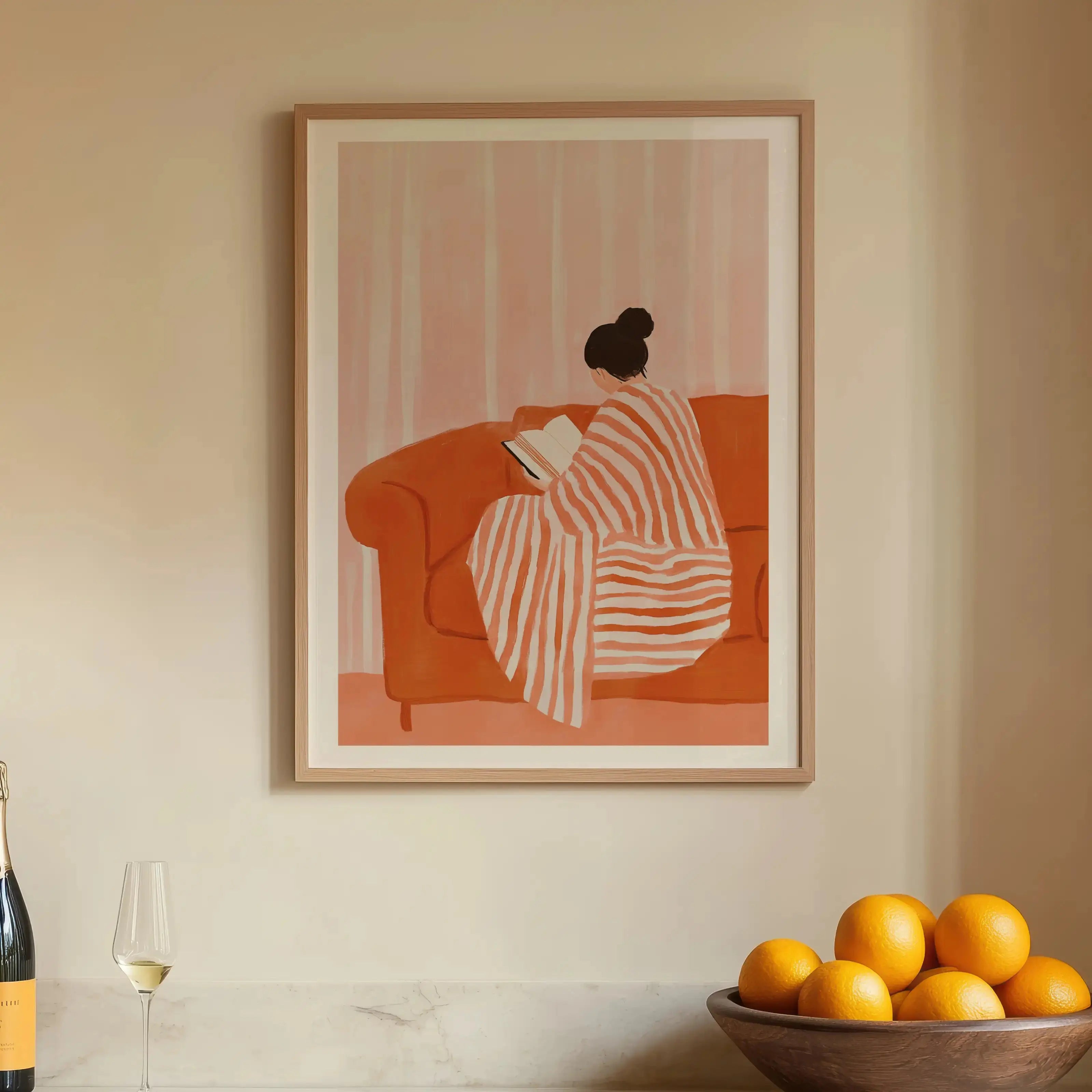 Tableau Décoration – Lecture du Soir – Le Refuge Intérieur