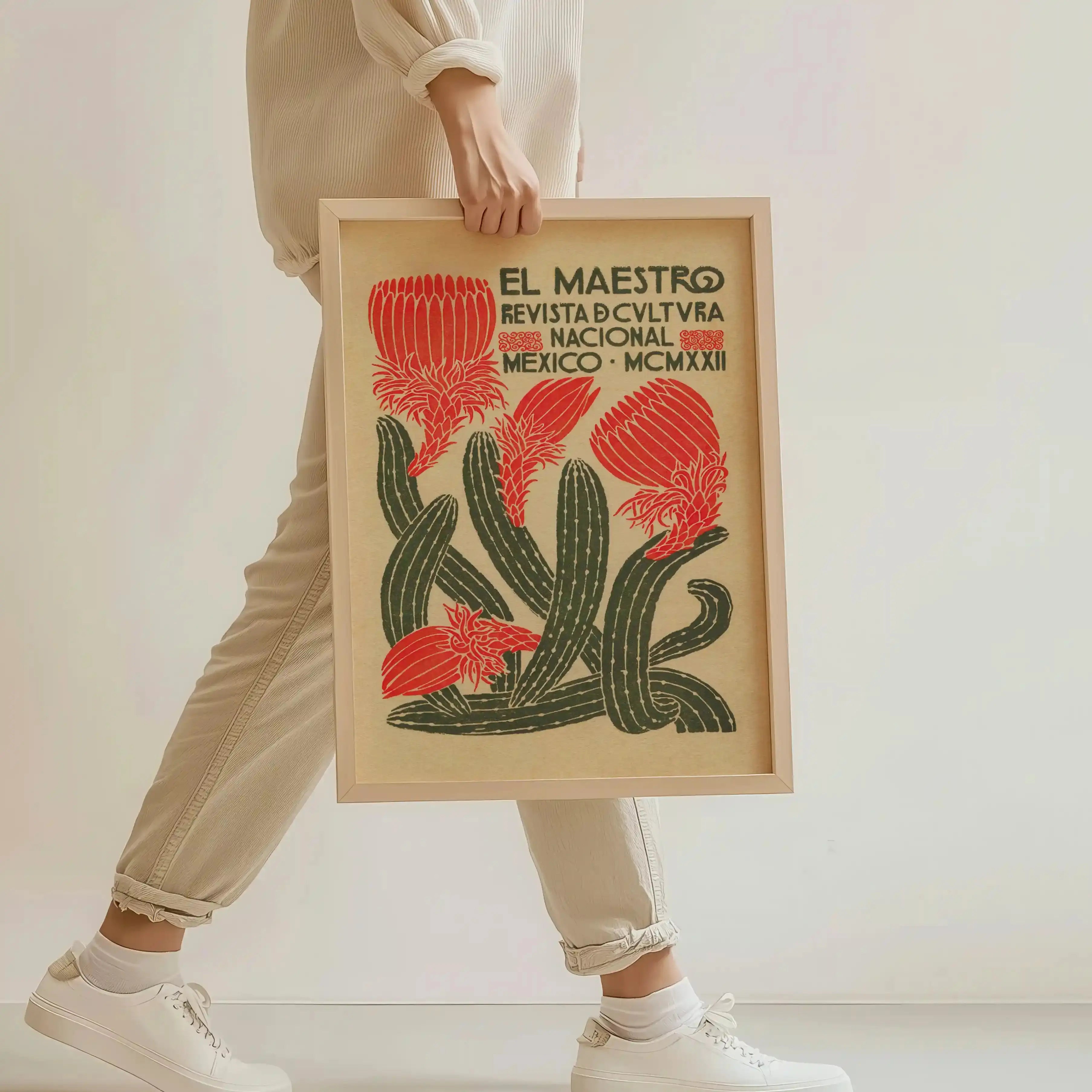 Tableau Décoration - El Maestro – Fleurs du Mexique (1922) Kivura Shop