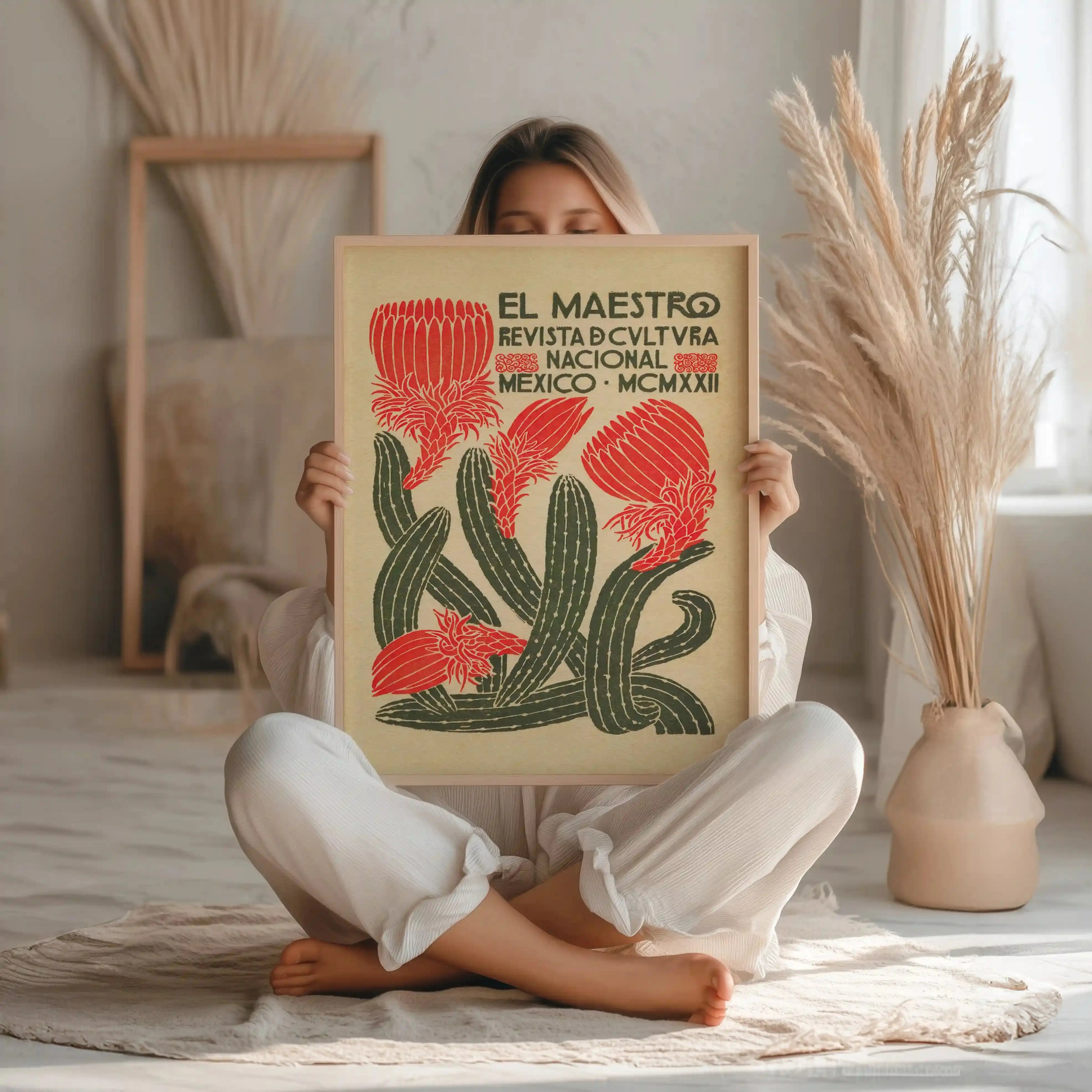 Tableau Décoration - El Maestro – Fleurs du Mexique (1922) Kivura Shop