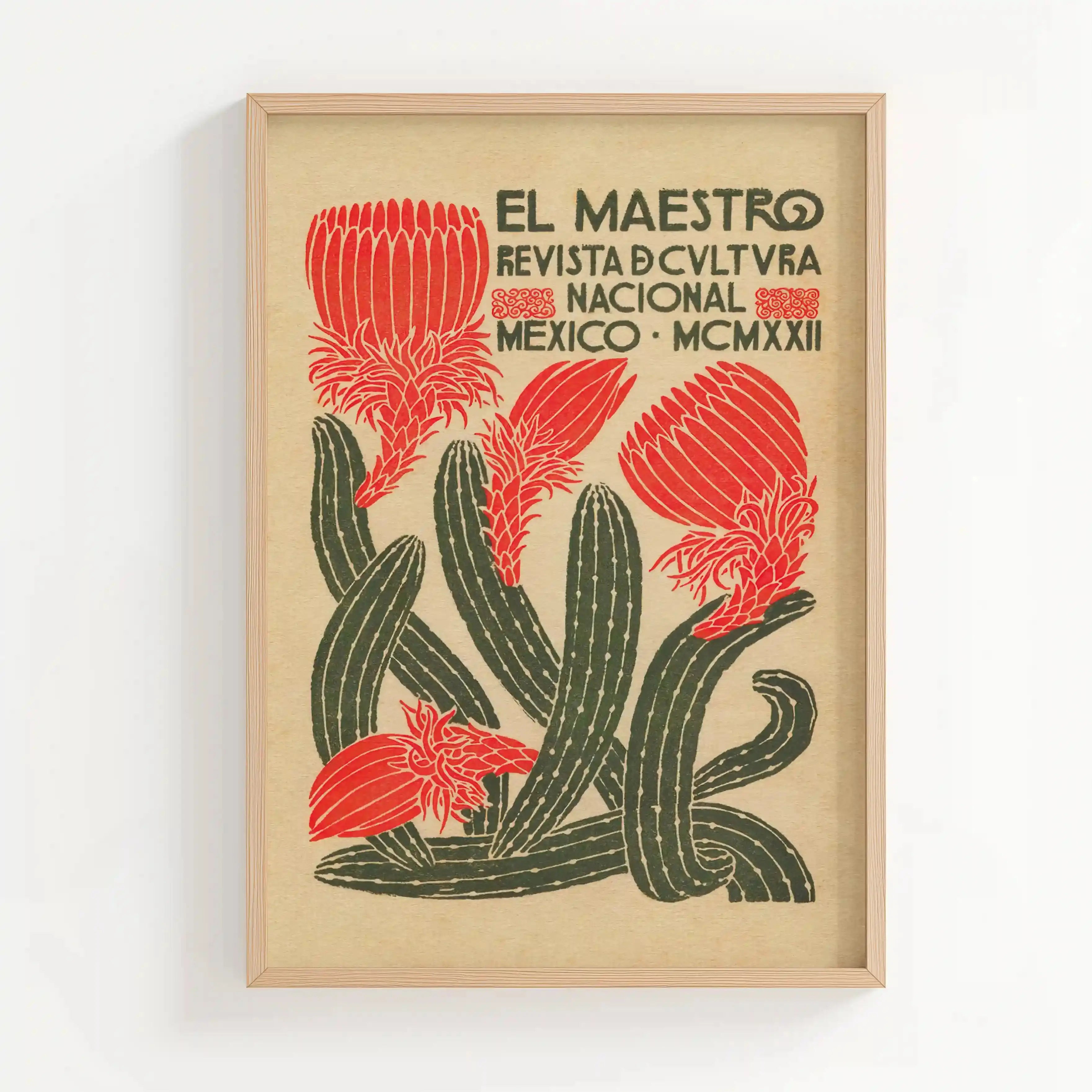 Tableau Décoration - El Maestro – Fleurs du Mexique (1922) Kivura Shop