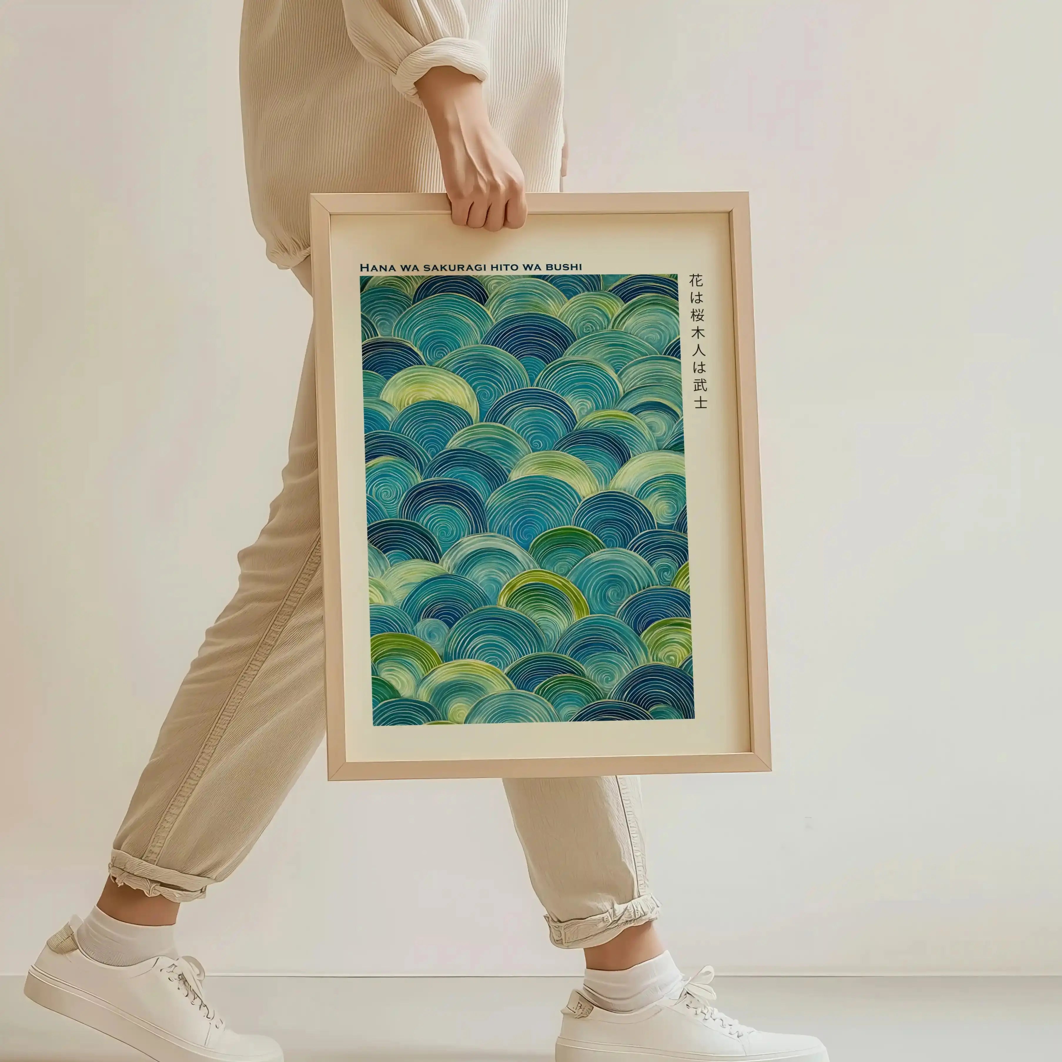 Tableau Vagues – Hana Japonaises Zen, Décoration Murale Apaisante Kivura Shop