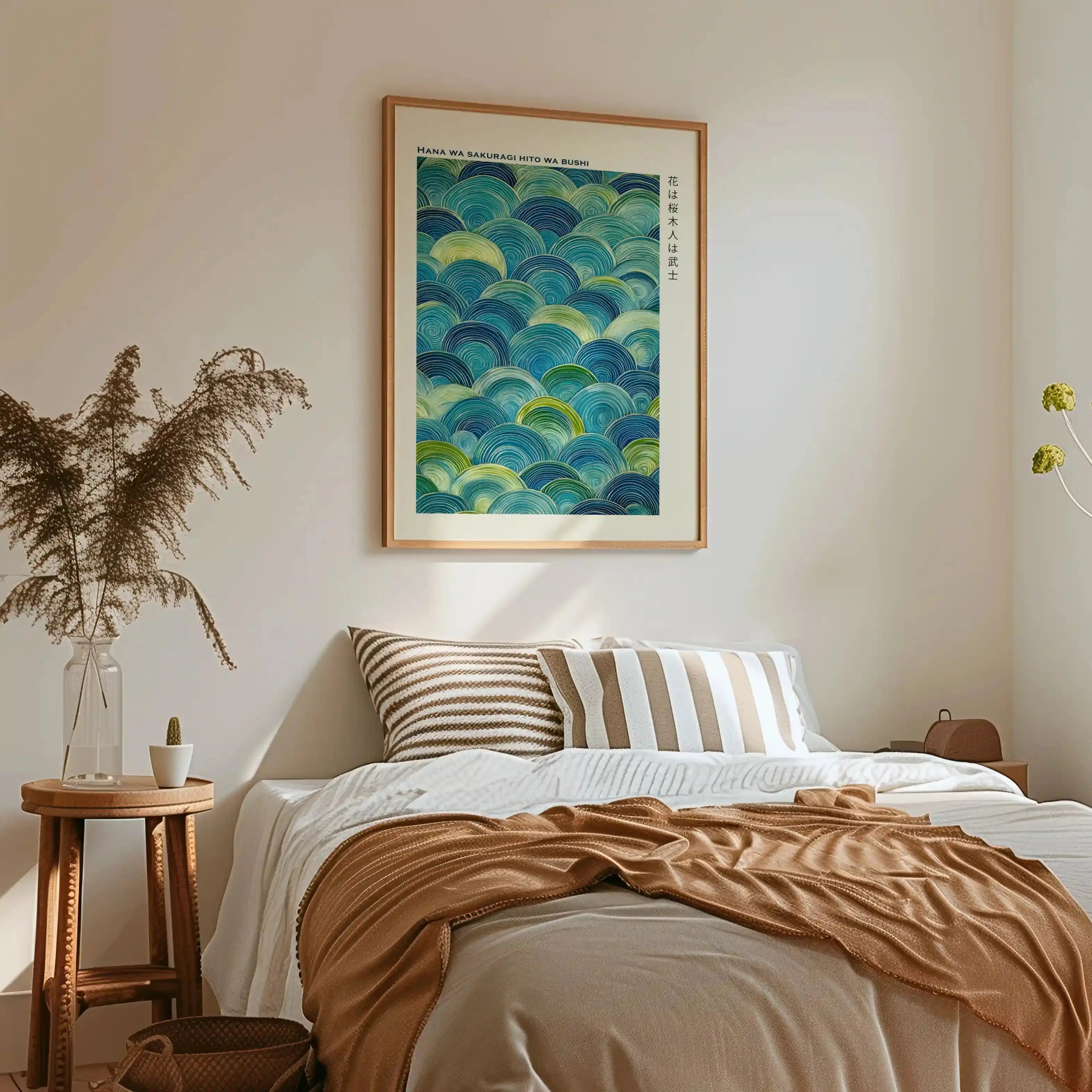 Tableau Vagues – Hana Japonaises Zen, Décoration Murale Apaisante Kivura Shop