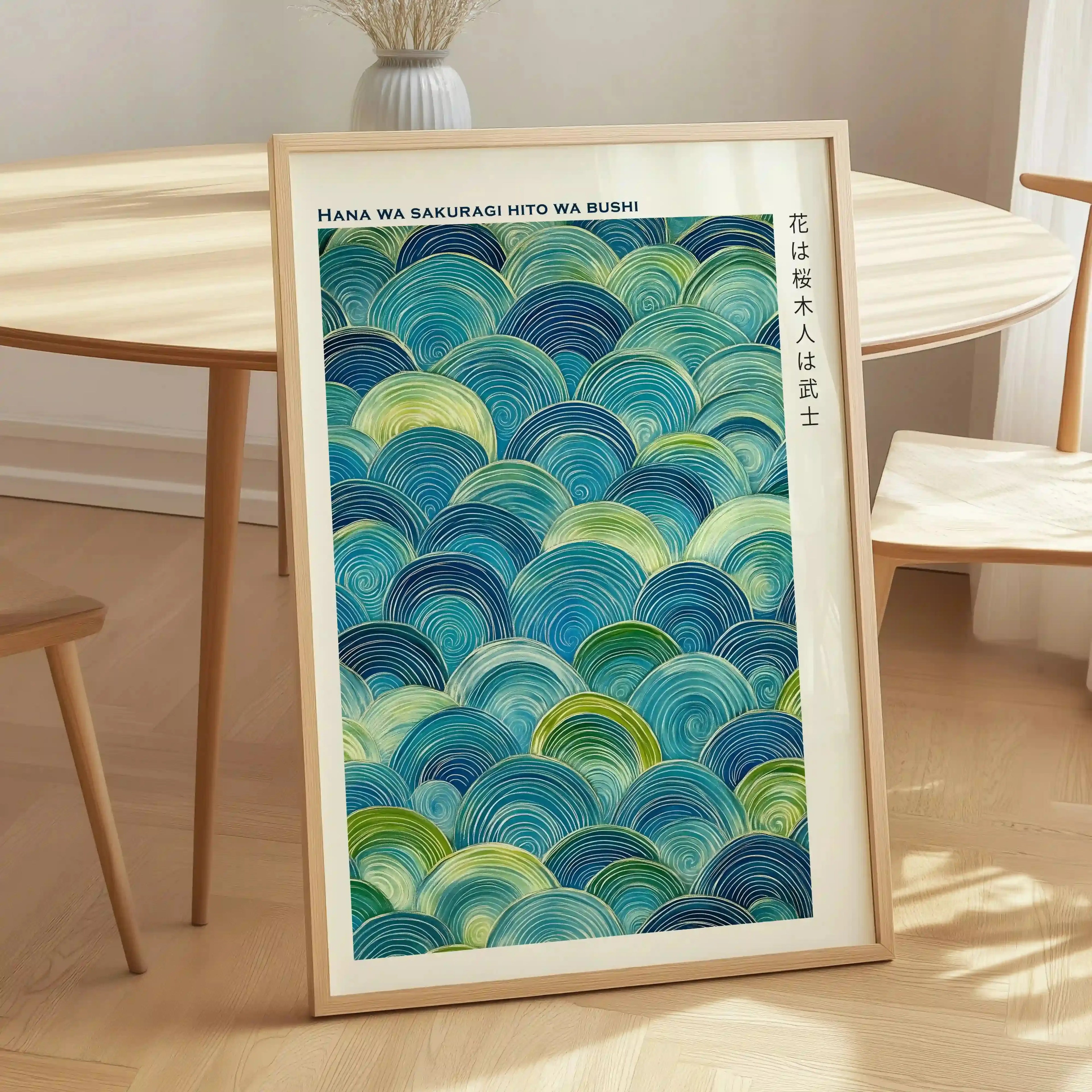 Tableau Vagues – Hana Japonaises Zen, Décoration Murale Apaisante