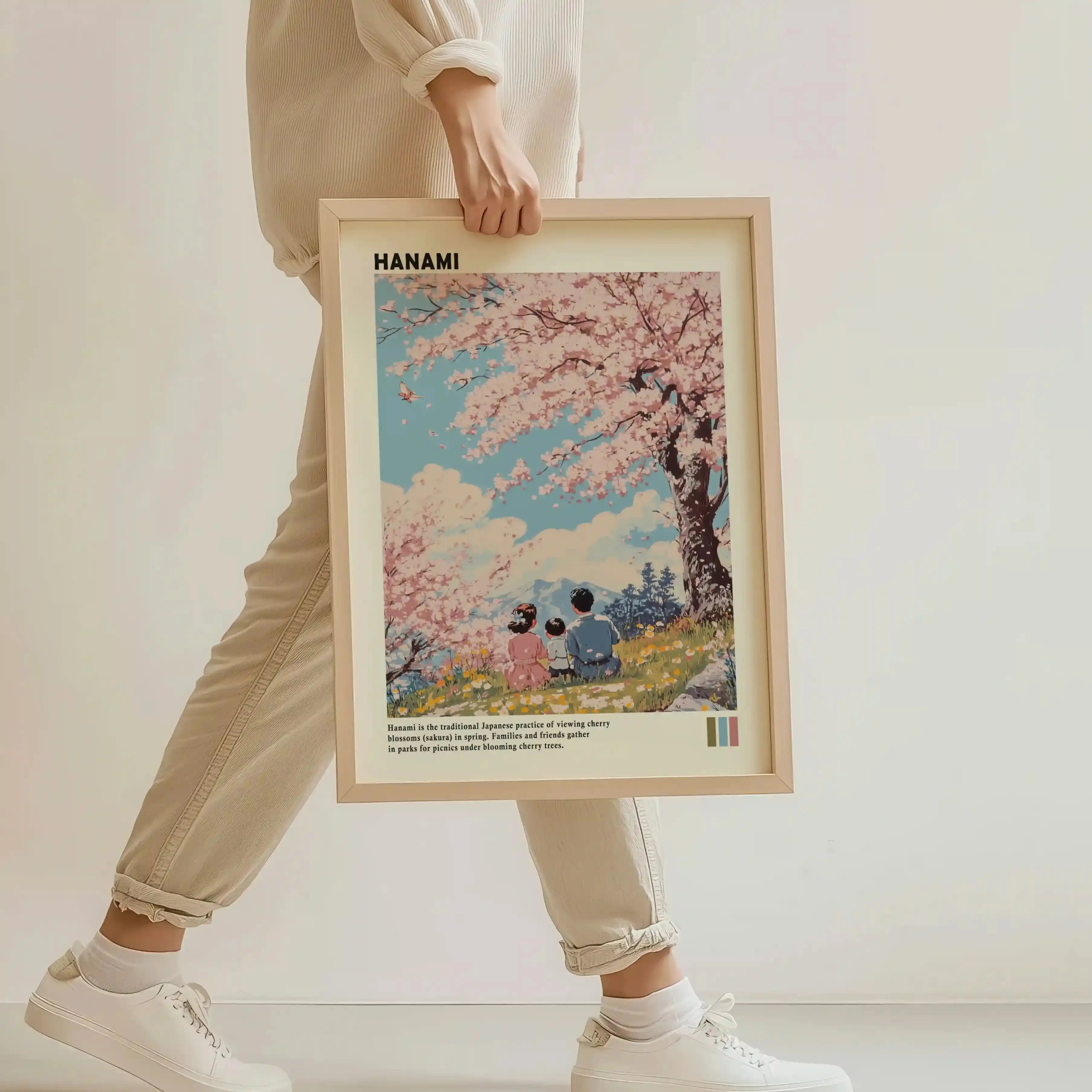 Tableau Japonais – Hanami – Sous les Cerisiers en Fleurs Kivura Shop