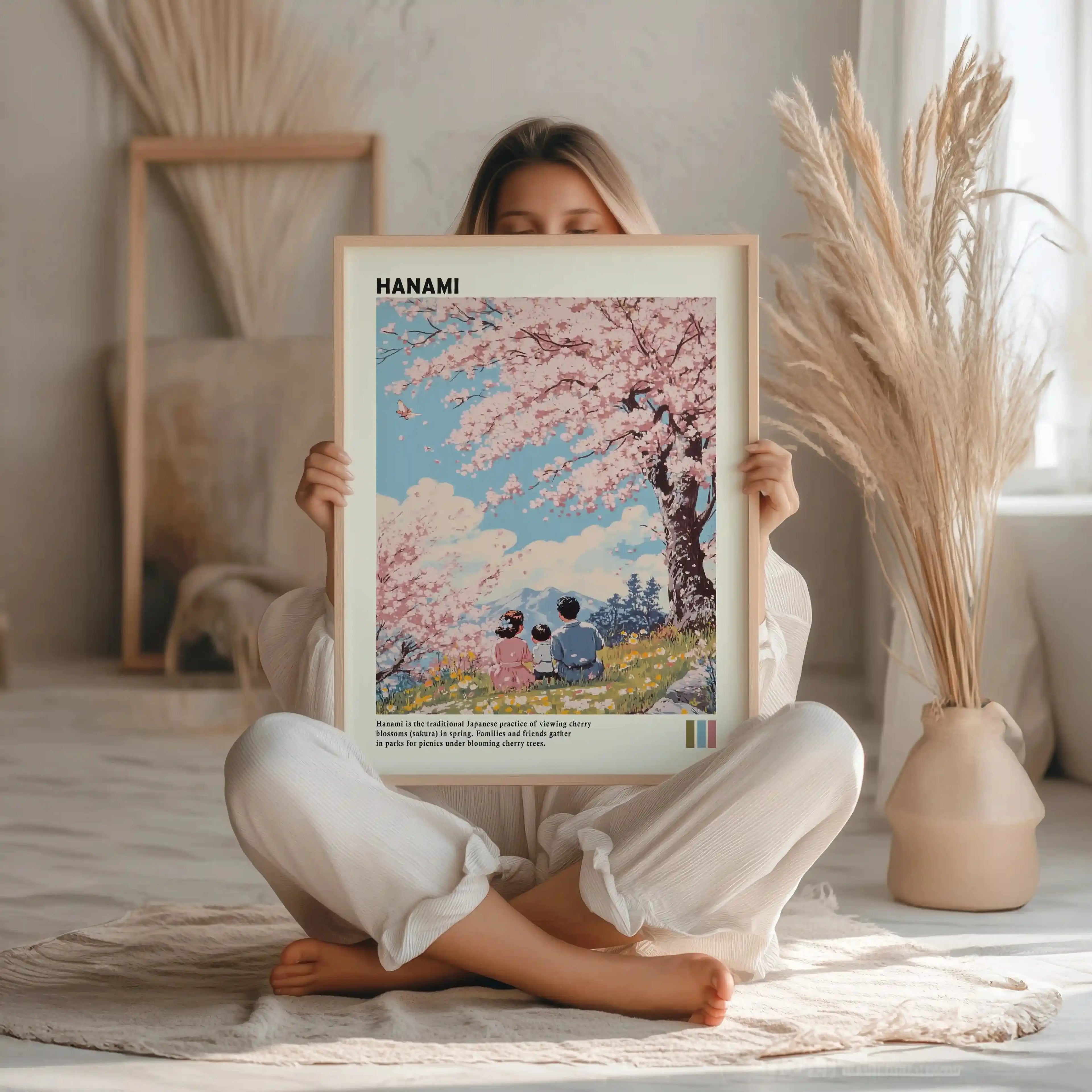 Tableau Japonais – Hanami – Sous les Cerisiers en Fleurs Kivura Shop