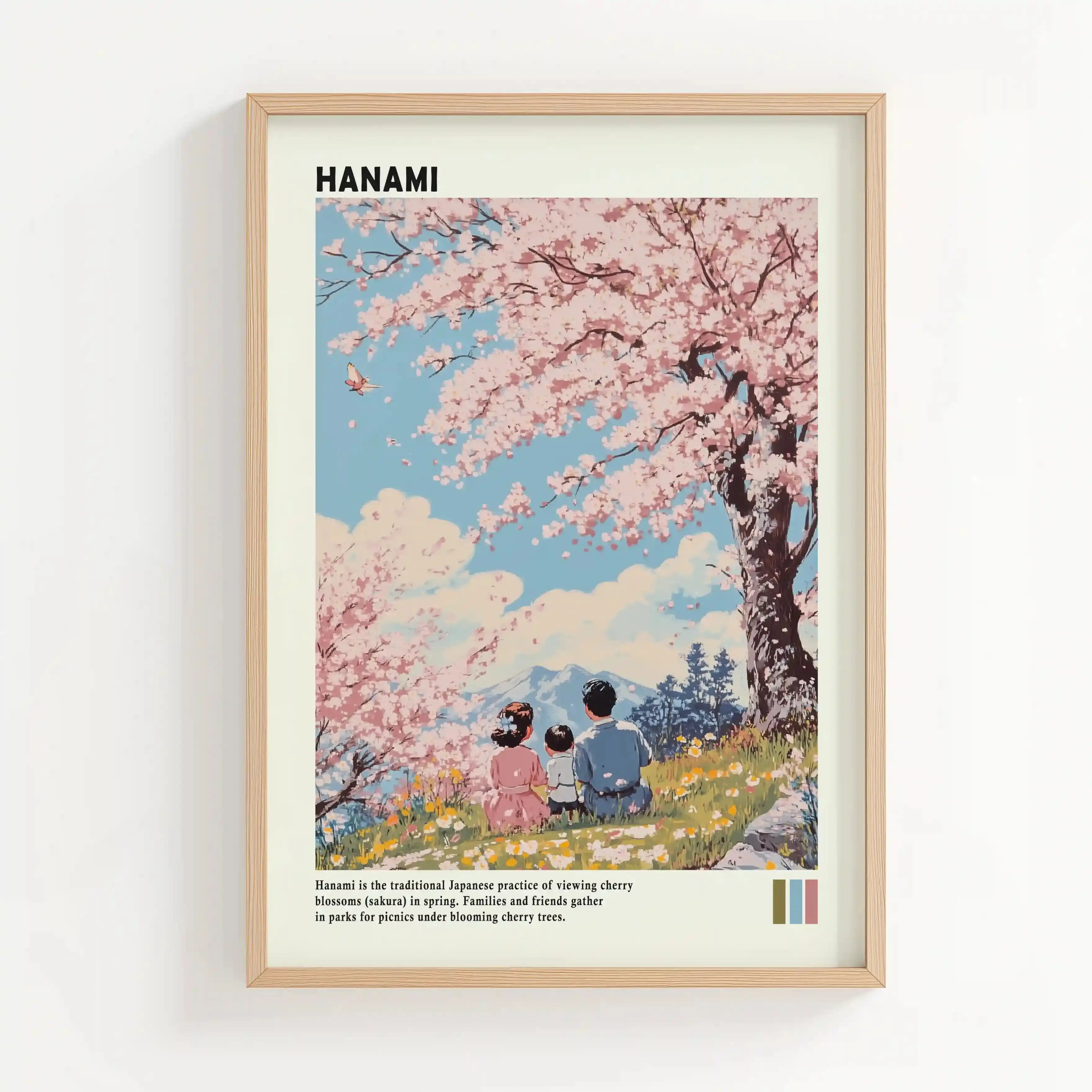 Tableau Japonais – Hanami – Sous les Cerisiers en Fleurs Kivura Shop
