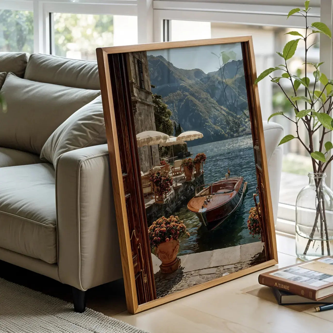Tableau décoration murale - Échappée Belle au Lac de Côme