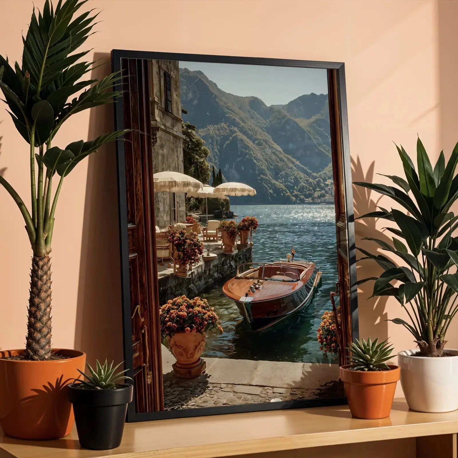 Tableau décoration murale - Échappée Belle au Lac de Côme