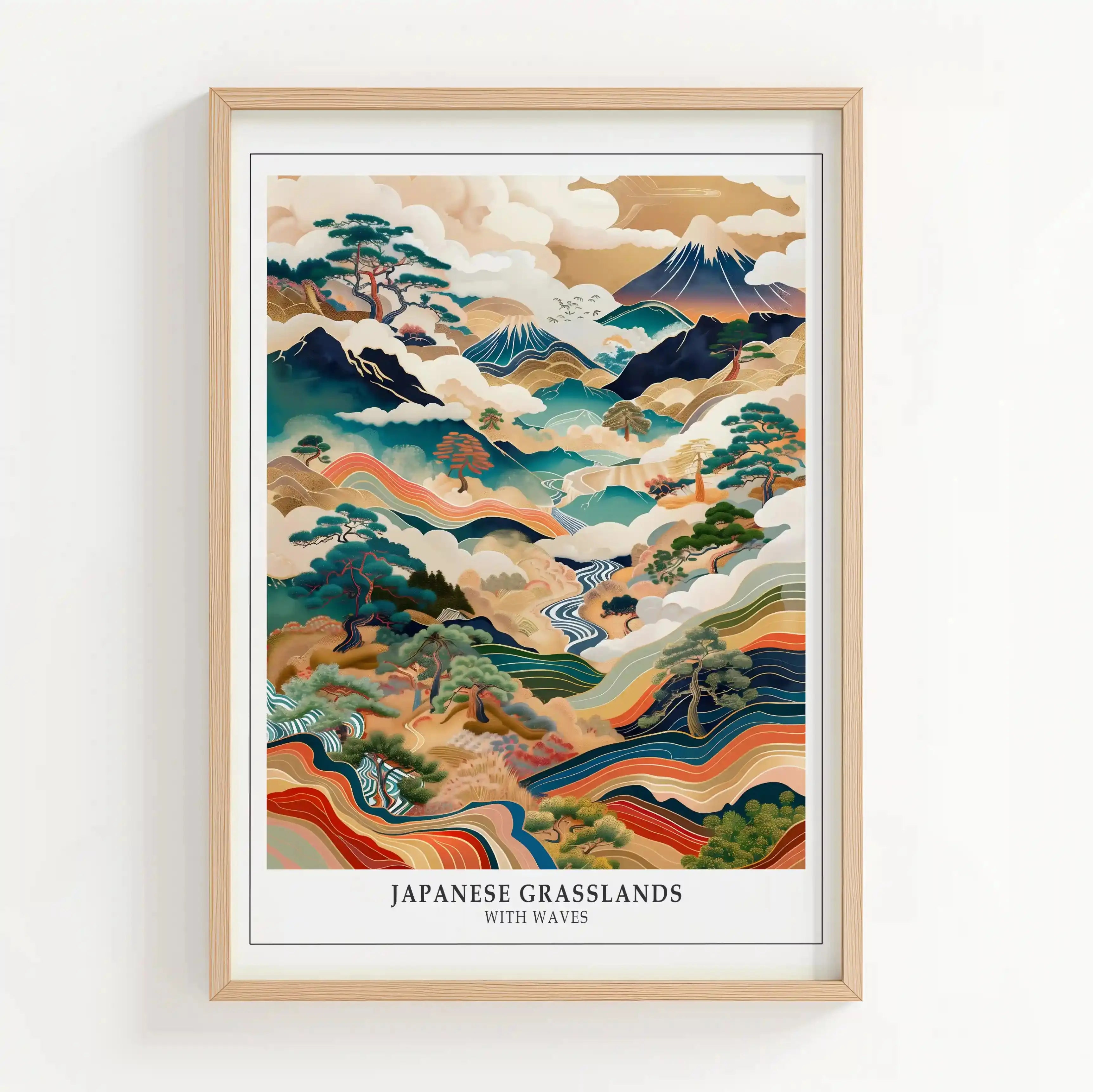 Tableau Decoration - Montagnes Ondoyantes – Paysages du Soleil Levant Kivura Shop