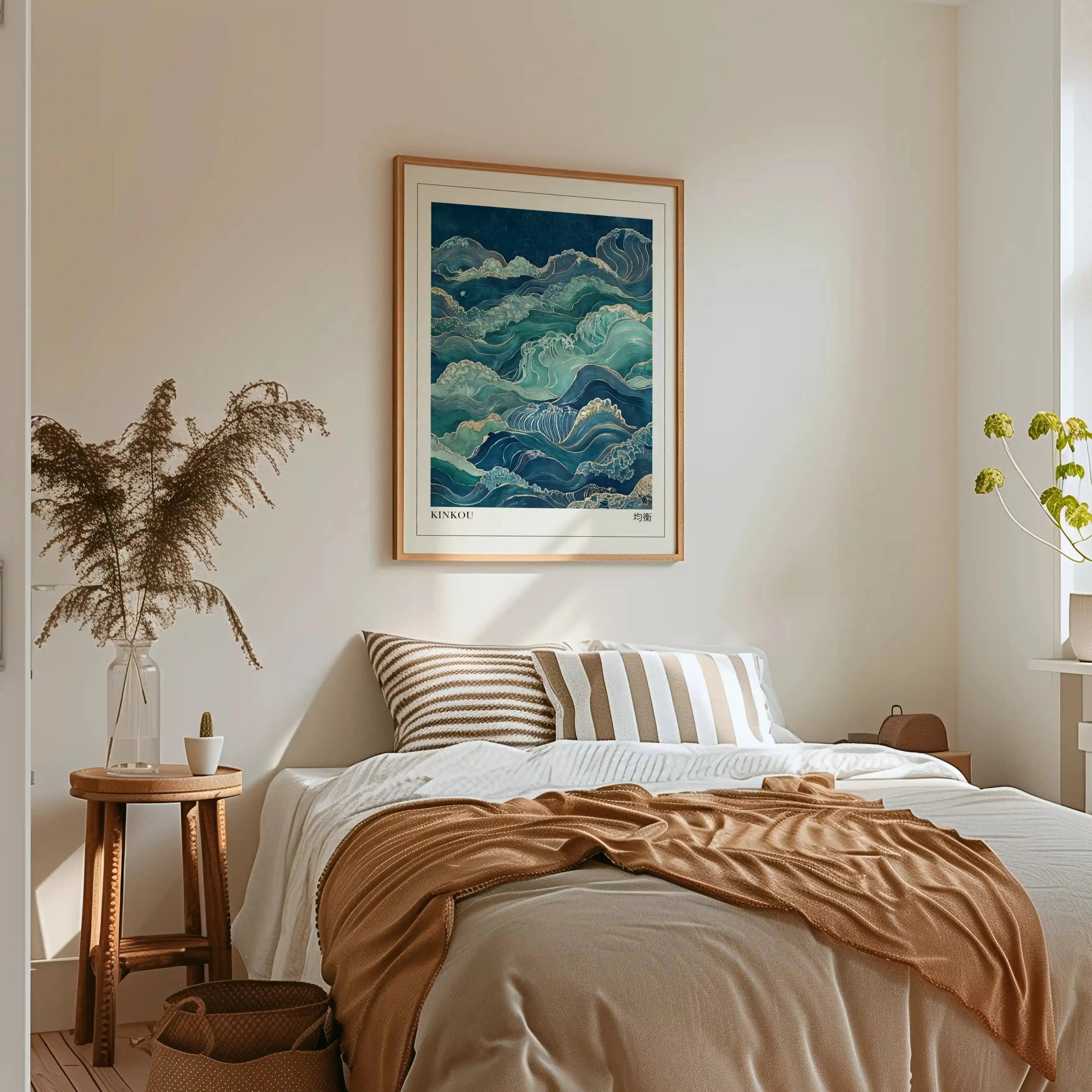 Tableau Vagues – Kinkou Japonaises Zen, Décoration Murale Apaisante Kivura Shop