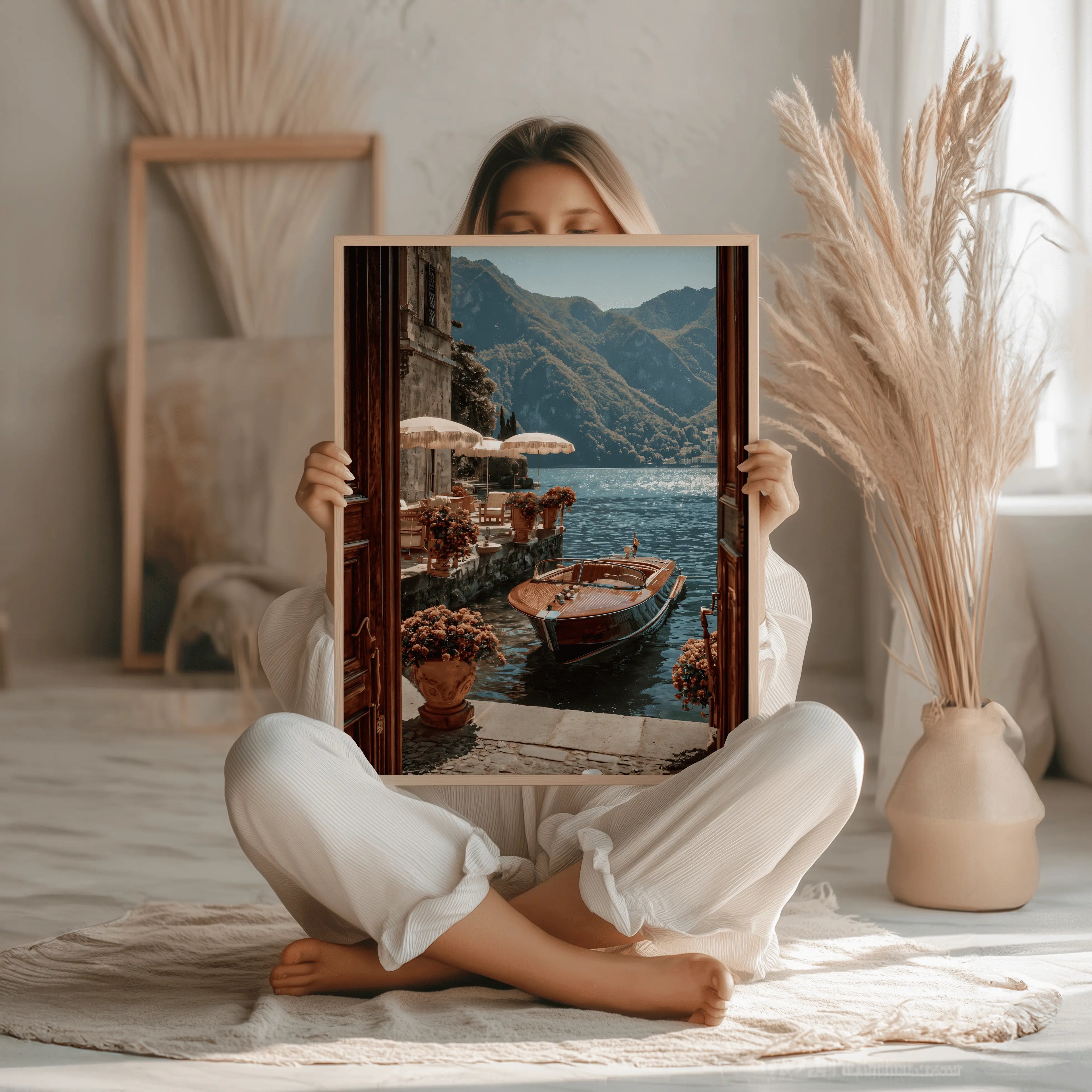 Tableau décoration murale - Échappée Belle au Lac de Côme Kivura Shop