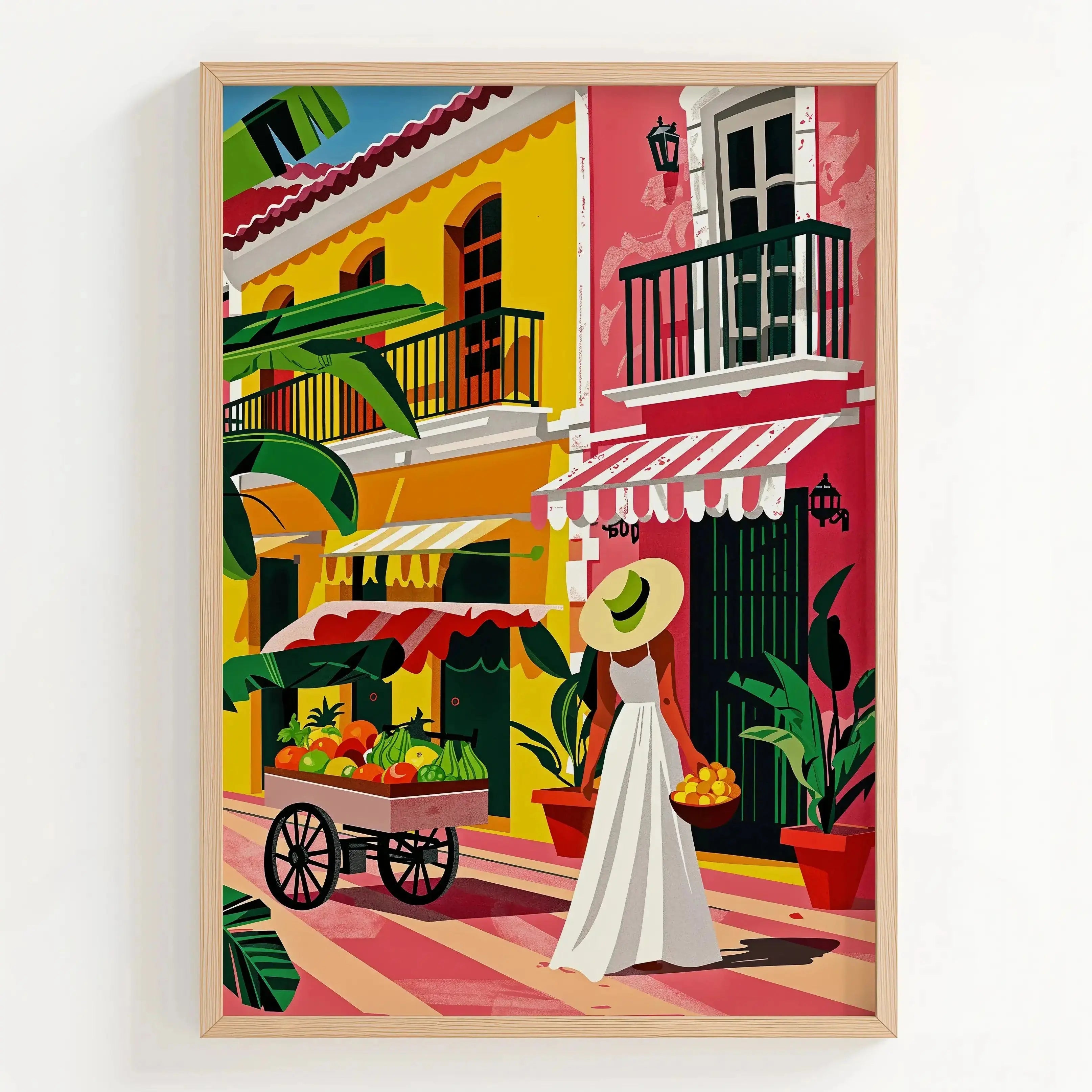 Tableau Décoration Murale – Femme du Mexique – Charme Tropical Kivura Shop