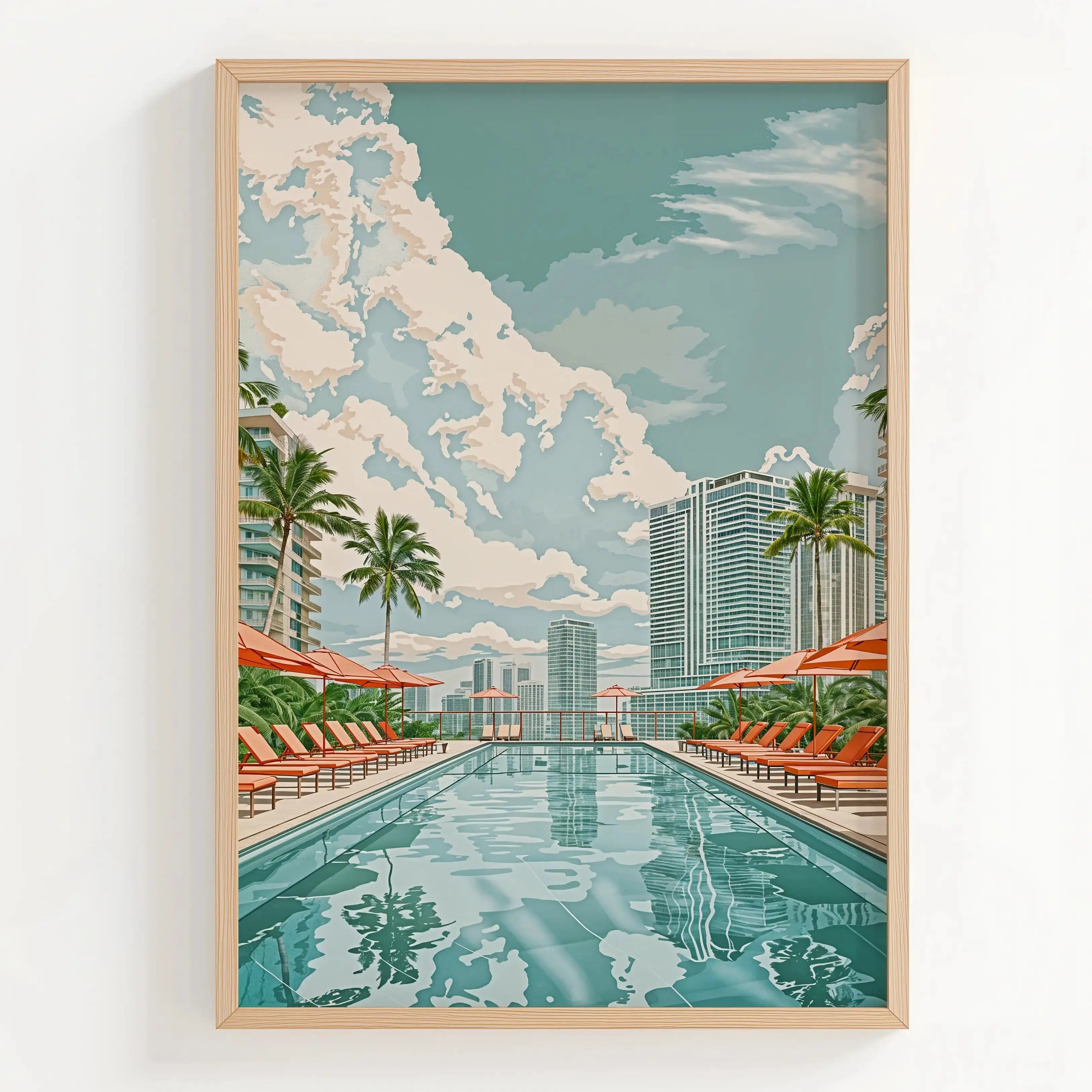 Tableau Décoration Murale Miami – Miami Dream | Évasion dans la Magic City Kivura Shop