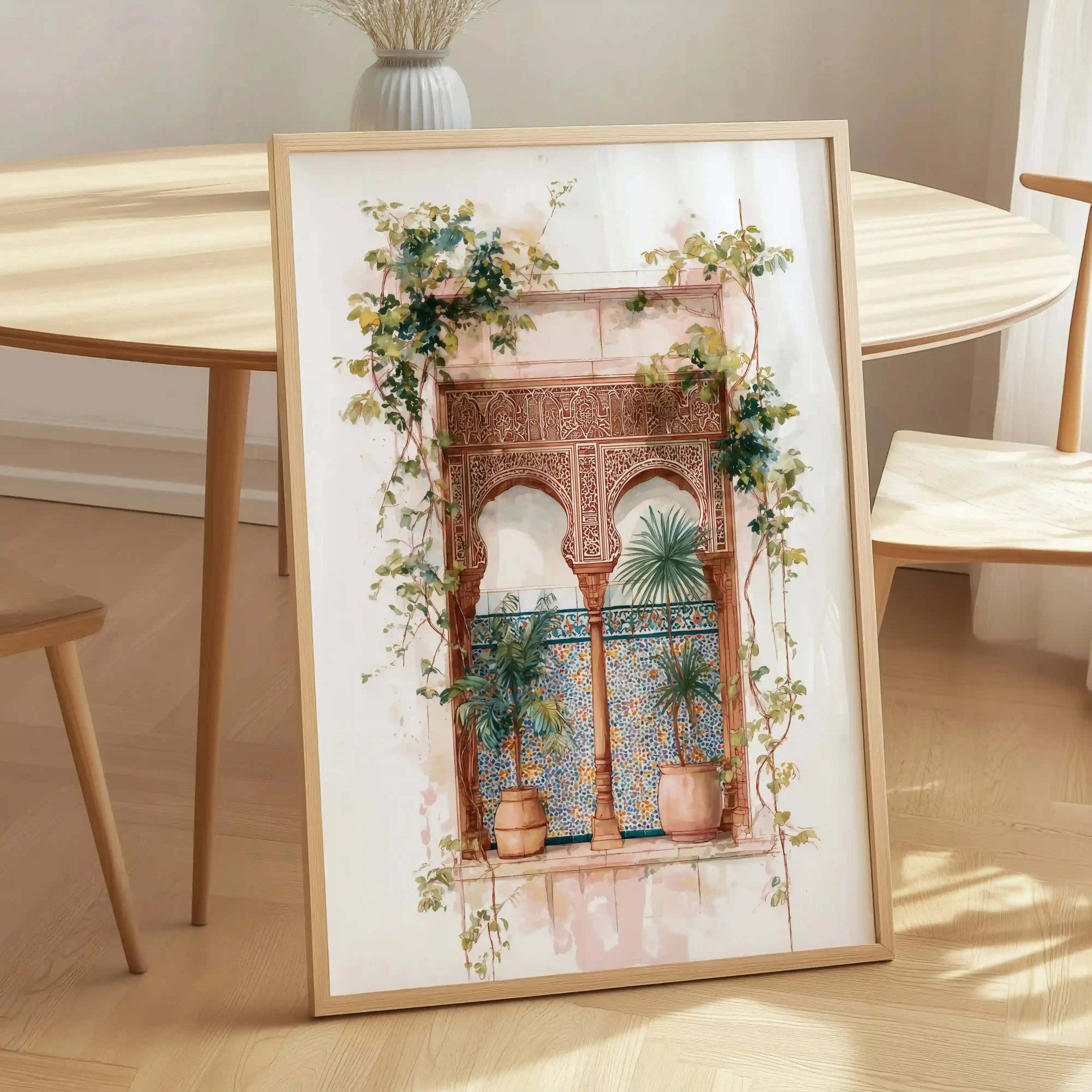 Tableau Marocain Mira – Fenêtre Orientale & Jardins du Riad