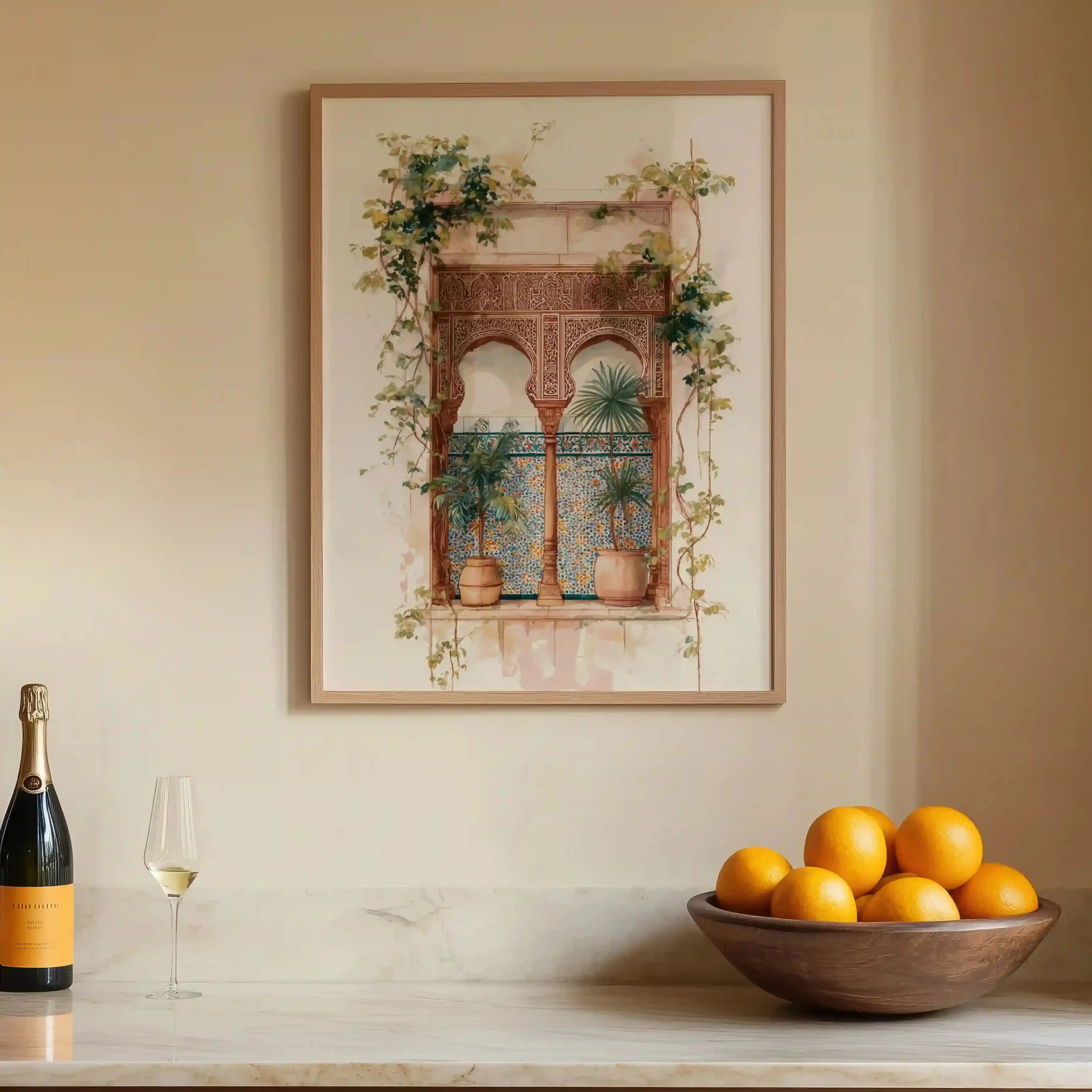 Tableau Marocain Mira – Fenêtre Orientale & Jardins du Riad