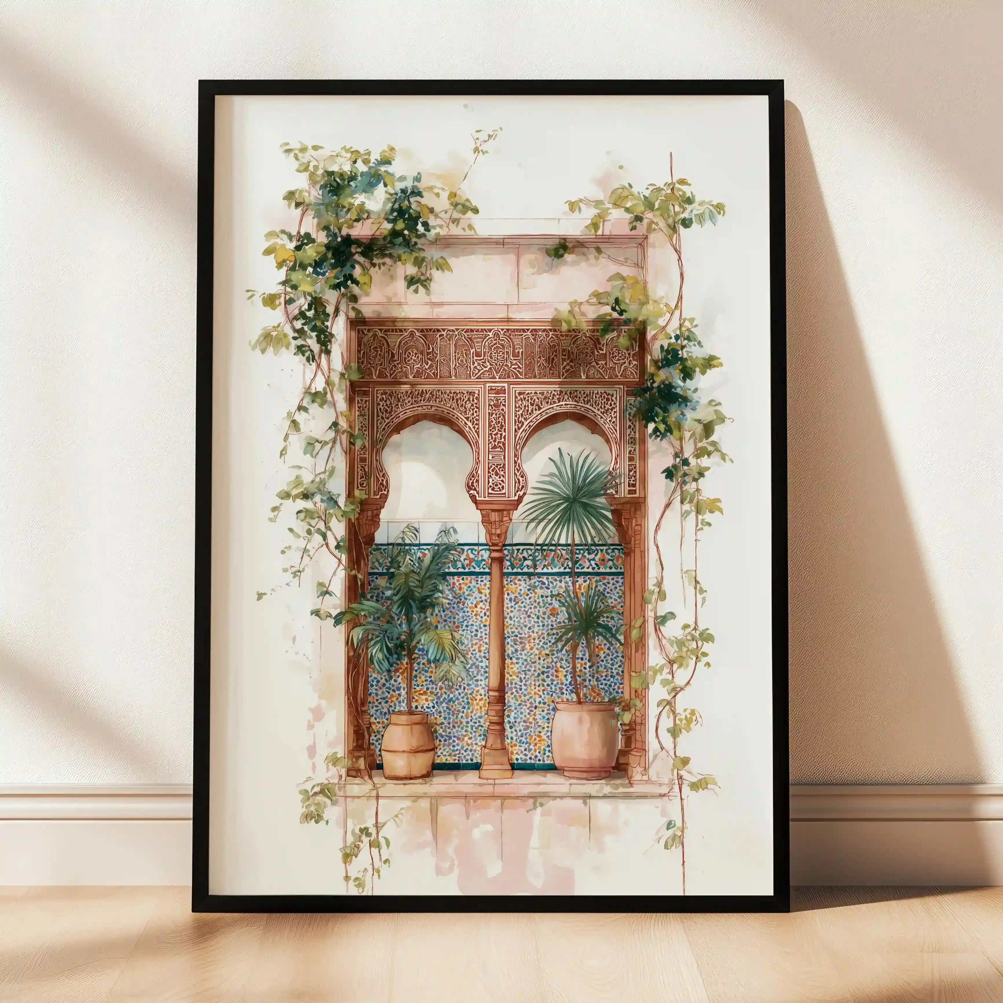Tableau Marocain Mira – Fenêtre Orientale & Jardins du Riad