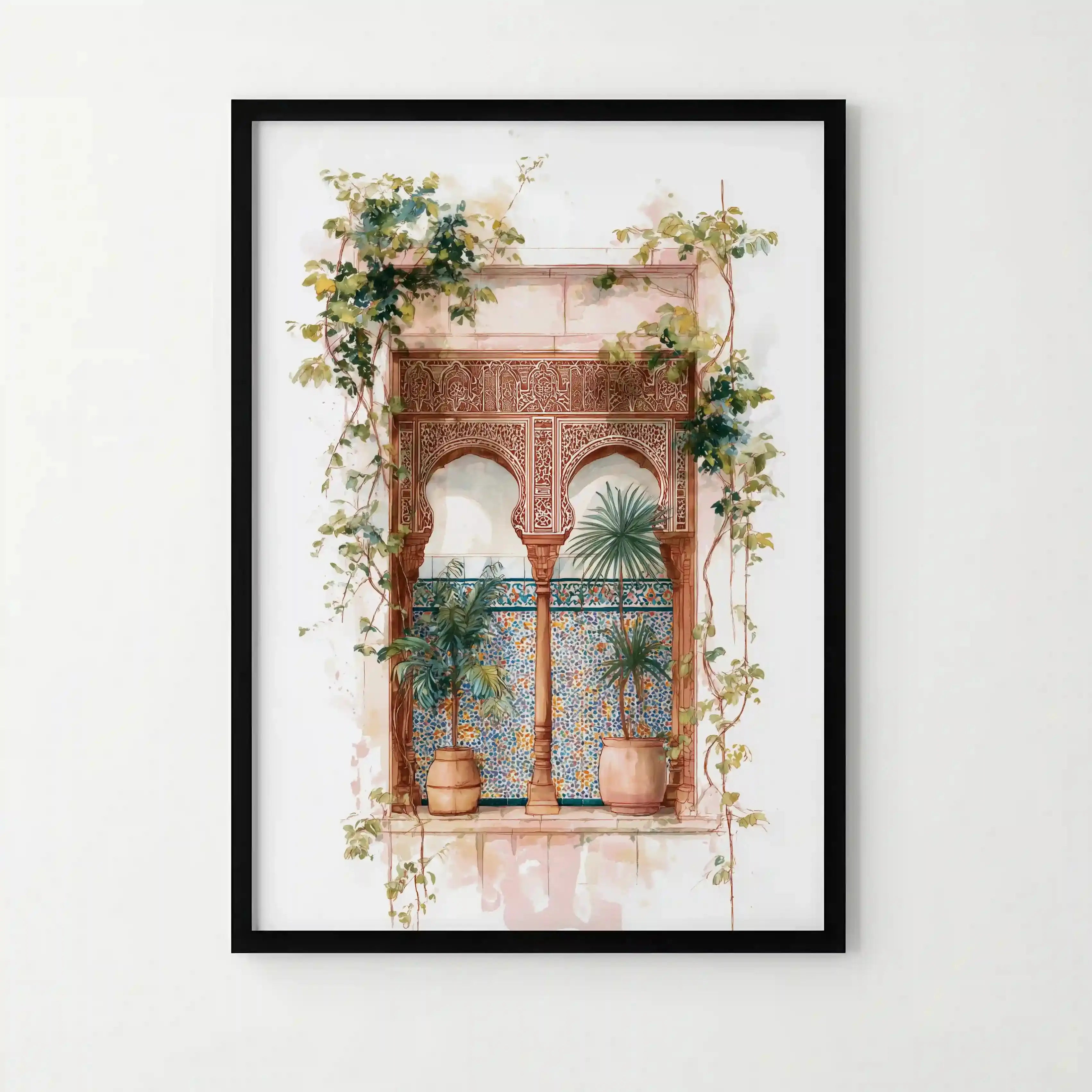 Tableau Marocain Mira – Fenêtre Orientale & Jardins du Riad