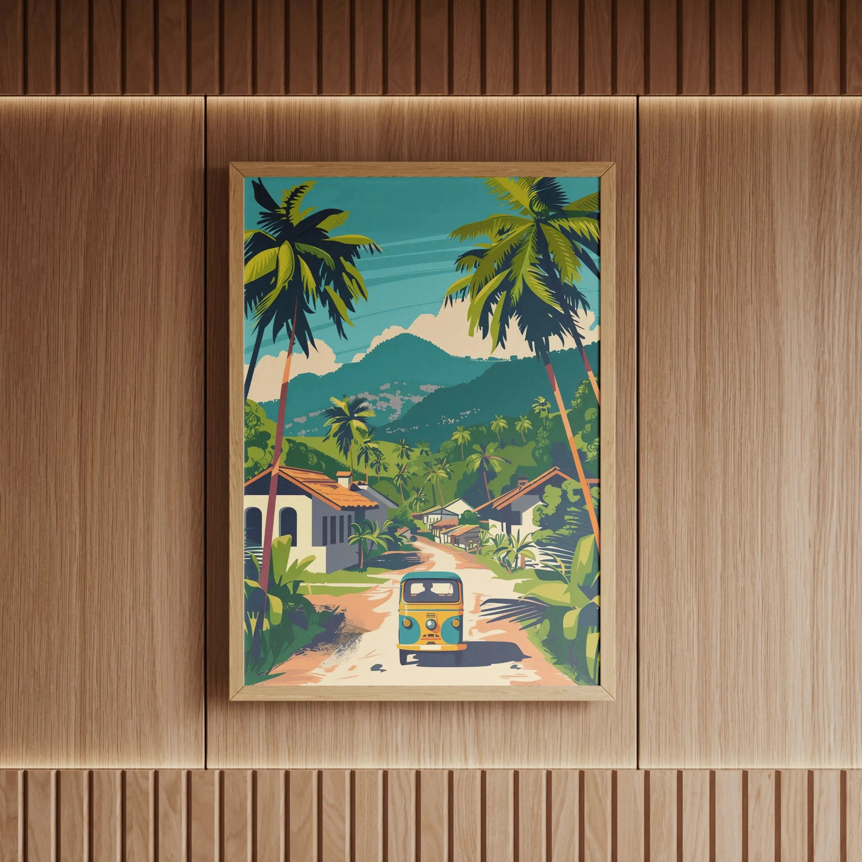 Tableau Décoration Murale - Route Tropicale